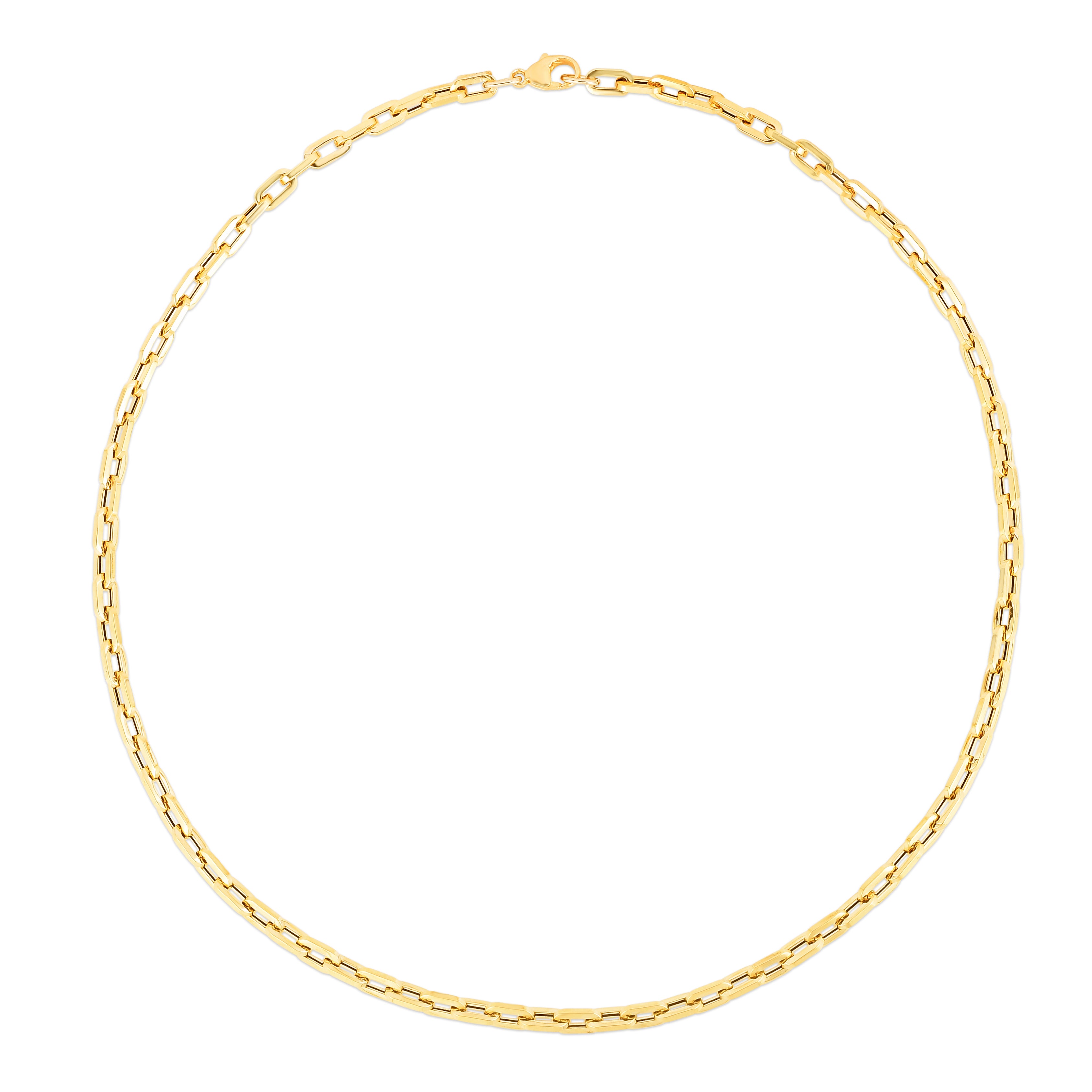 14K Gold Paperclip Link Chain Bracelet for Women - Dainty & Elegant Jewelry Gift for Her - Perfect for Everyday Wear, Layering & Special Occasions