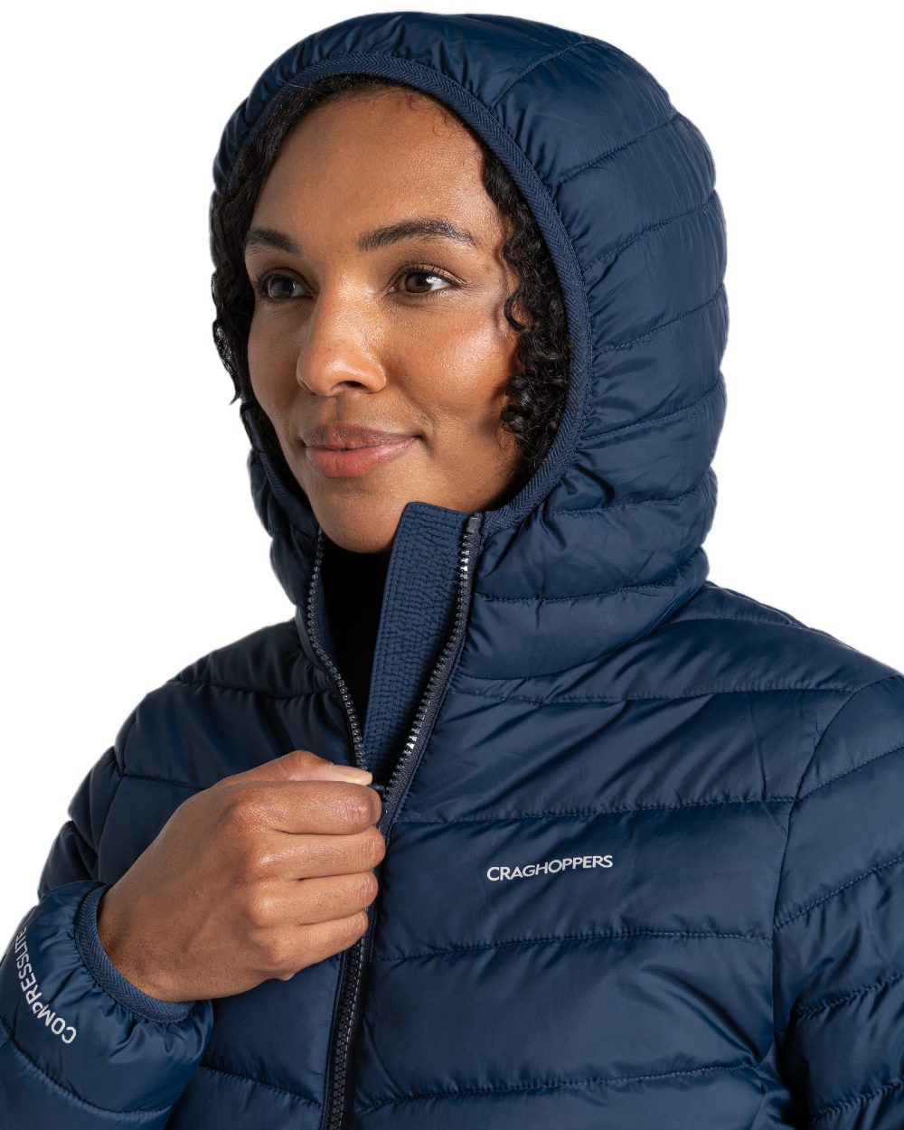 Craghoppers Women's Compresslite IX Hooded Insulated Jacket - Lightweight Waterproof Outdoor Jacket for Hiking, Camping & Travel