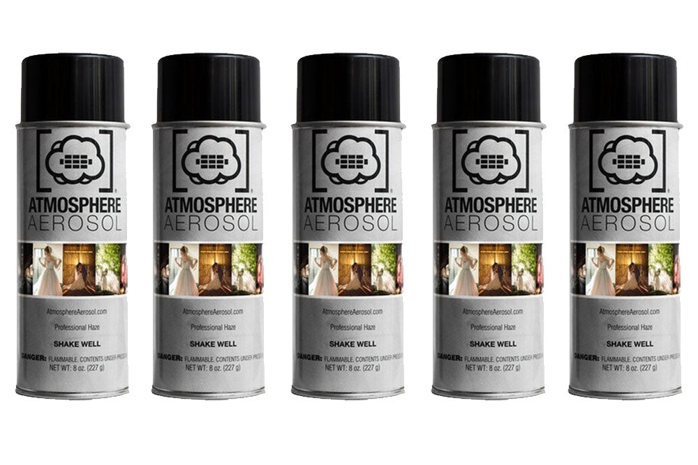 Atmosphere Aerosol Haze Machine - 5 Pack for Professional Photography & Filmmaking - Create Realistic Fog Effects for Studio Shoots, Music Videos, and Special Effects