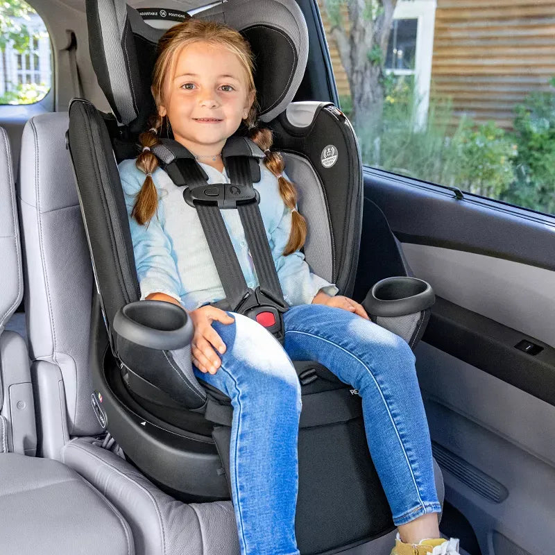 Revolve 360 Extend All-in-One Rotating Convertible Car Seat for Babies & Toddlers - Revere Black | 360° Swivel for Easy Entry/Exit | Rear to Forward Facing | Long-Lasting Safety Comfort