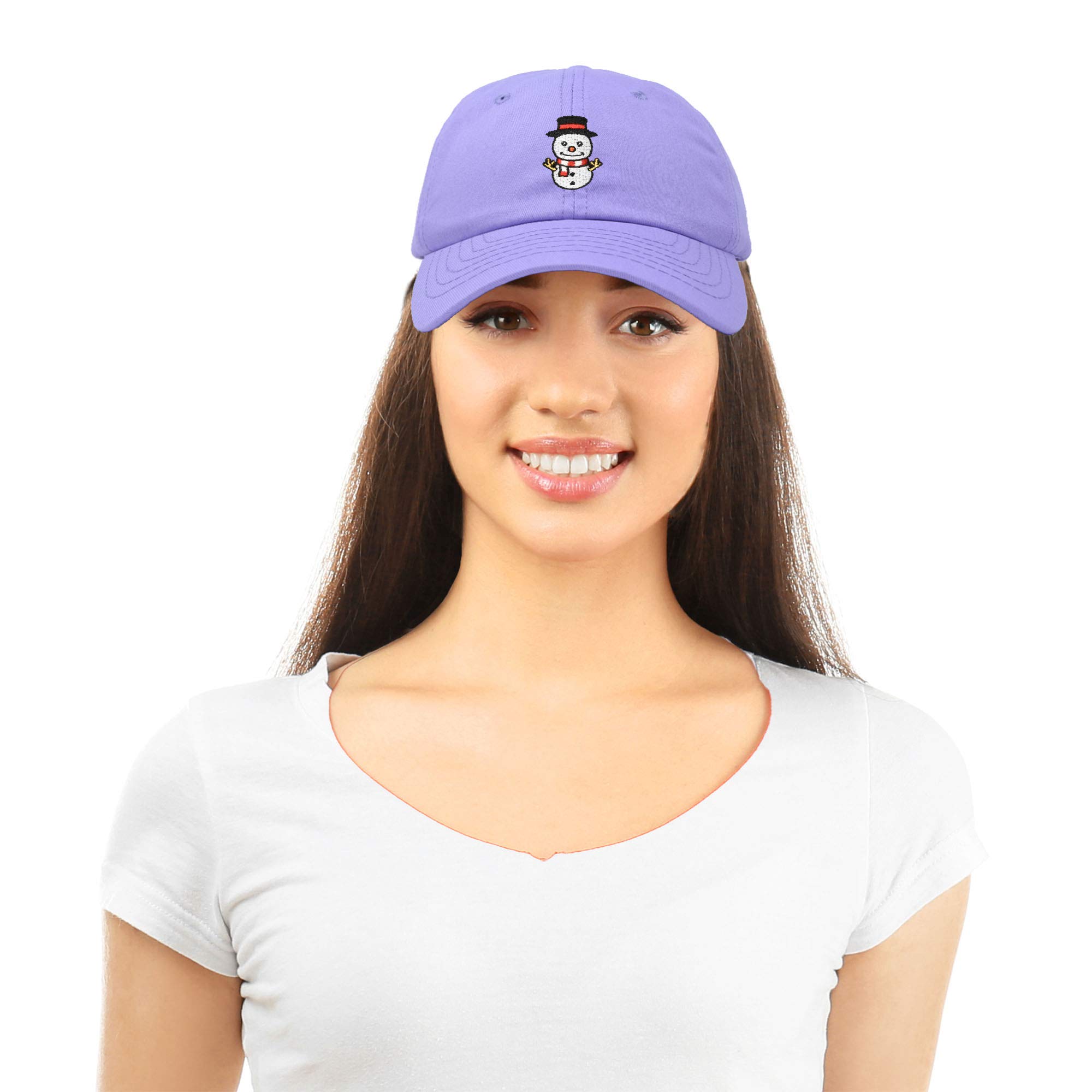 DALIX Cute Snowman Hat for Women - Winter Baseball Cap with Embroidery - Perfect for Christmas, Holiday Parties & Outdoor Activities