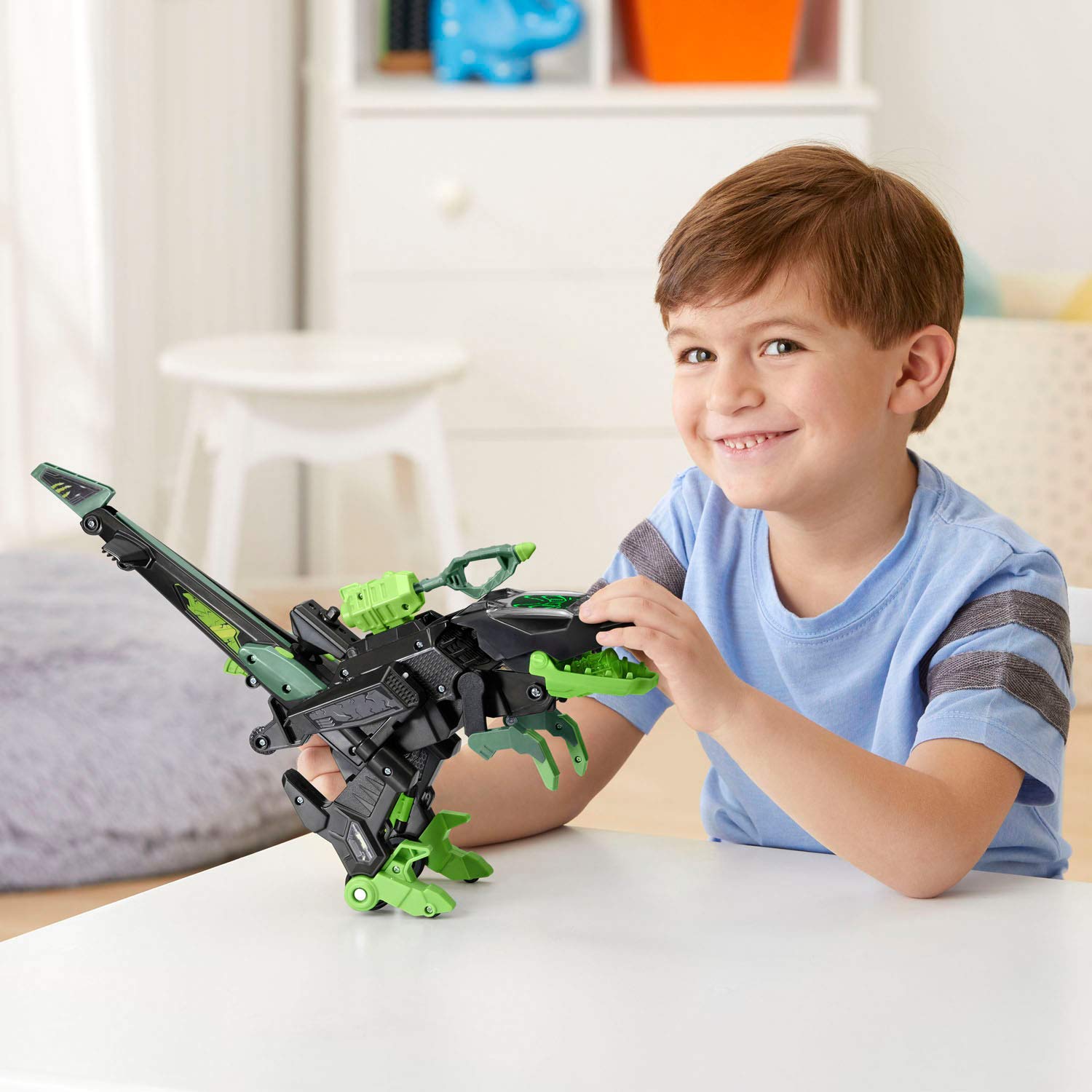 VTech Switch & Go Dinos - Transforming Velociraptor to Helicopter Toy for Kids | STEM Learning Dinosaur Robot for Boys & Girls Ages 3-6 | Perfect for Pretend Play & Educational Fun