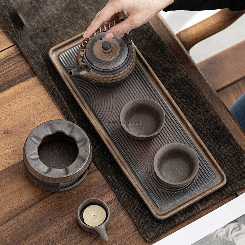 Authentic Japanese Wabi Sabi Tea Set - Handcrafted Ceramic Pottery for Matcha, Sencha & Tea Ceremony - Perfect for Zen Meditation & Home Decor