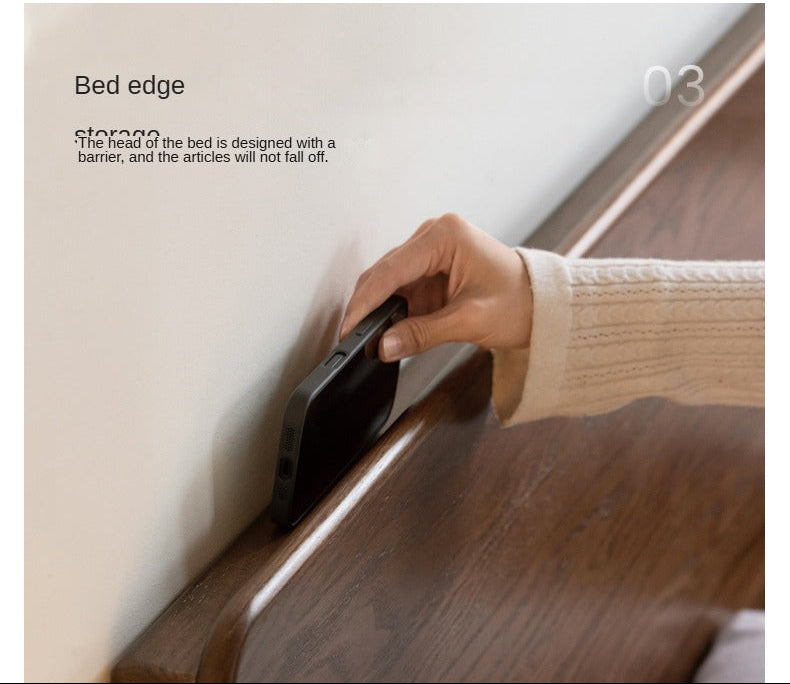 Solid Oak Wood High Back King Size Bed Frame - Sturdy & Elegant for Master Bedroom, Guest Room, or Luxury Hotel Decor