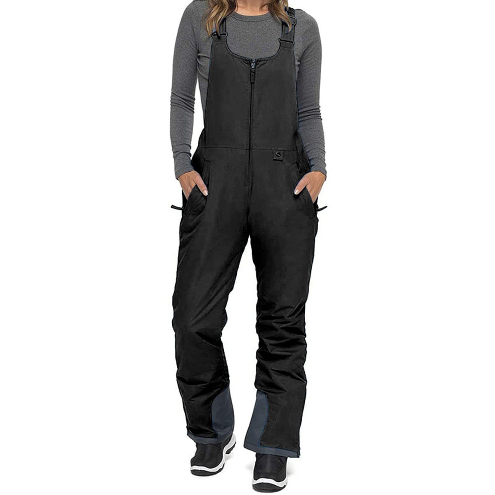 HEZIOWYUN Women's Waterproof Insulated Ski Pants - Winter Snowboard Overalls with Bib for Snow Sports & Outdoor Activities | Perfect for Skiing, Snowboarding & Cold Weather Adventures