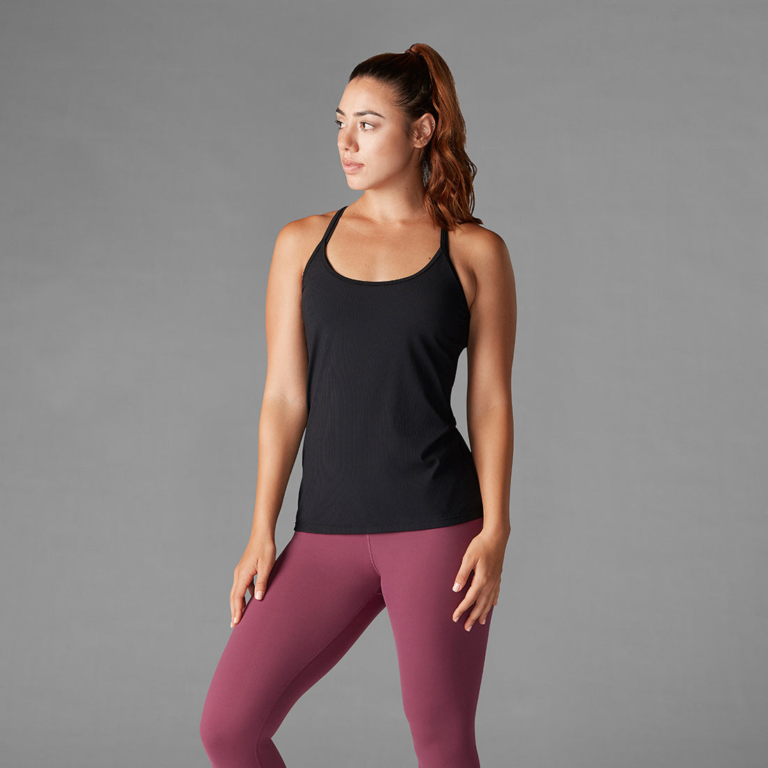 Tavi Noir Ribbed Tank Top for Women - Stretchable Slim Fit Sleeveless Shirt - Perfect for Layering, Casual Wear & Summer Outfits