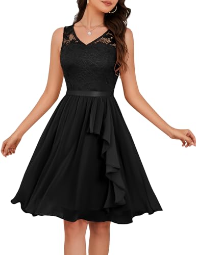Black-lace Chiffon