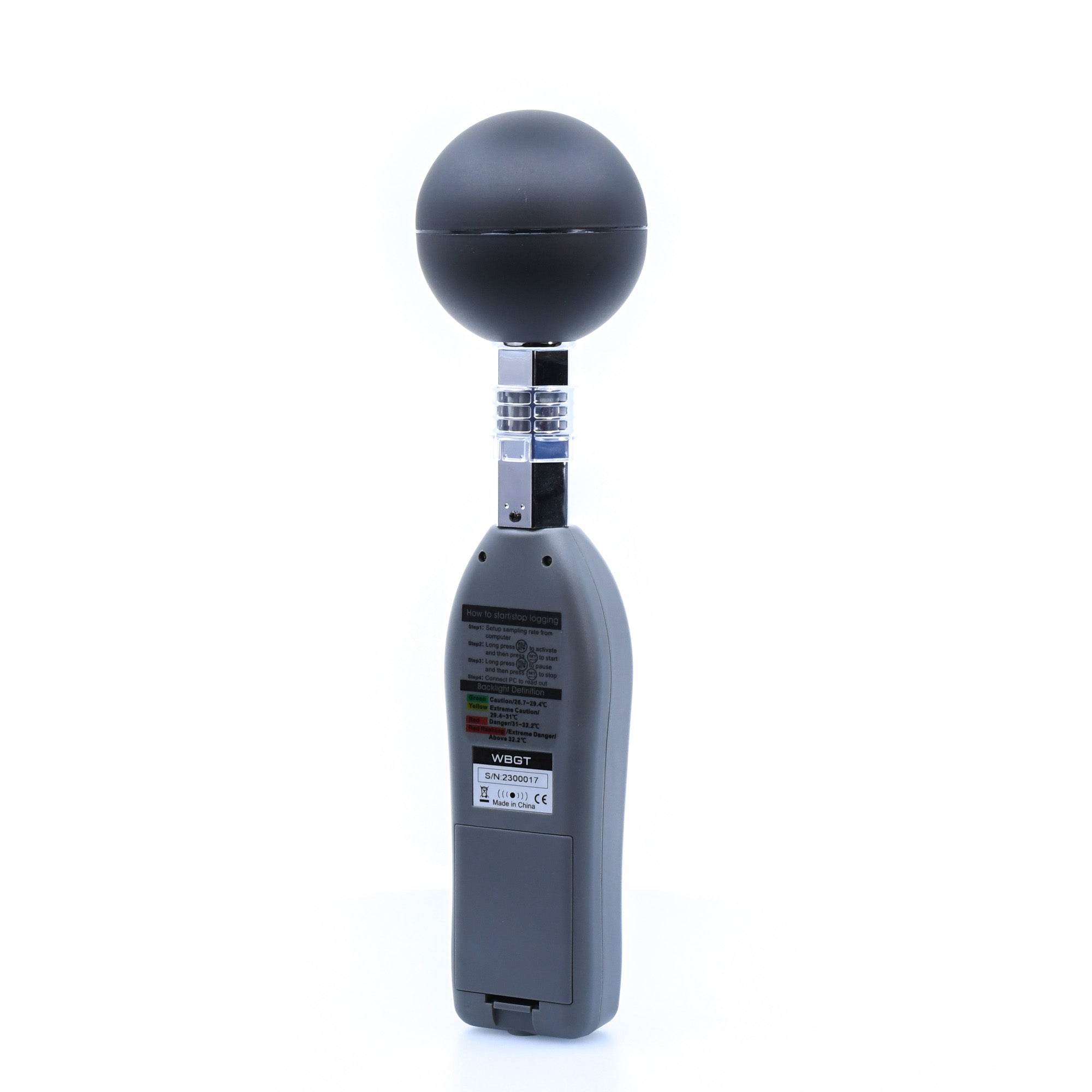 HSDL300 Heat Stress WBGT Datalogger - Professional Temperature Humidity Monitor for Workplace Safety - Ideal for Construction, Warehouses & Outdoor Work Environments