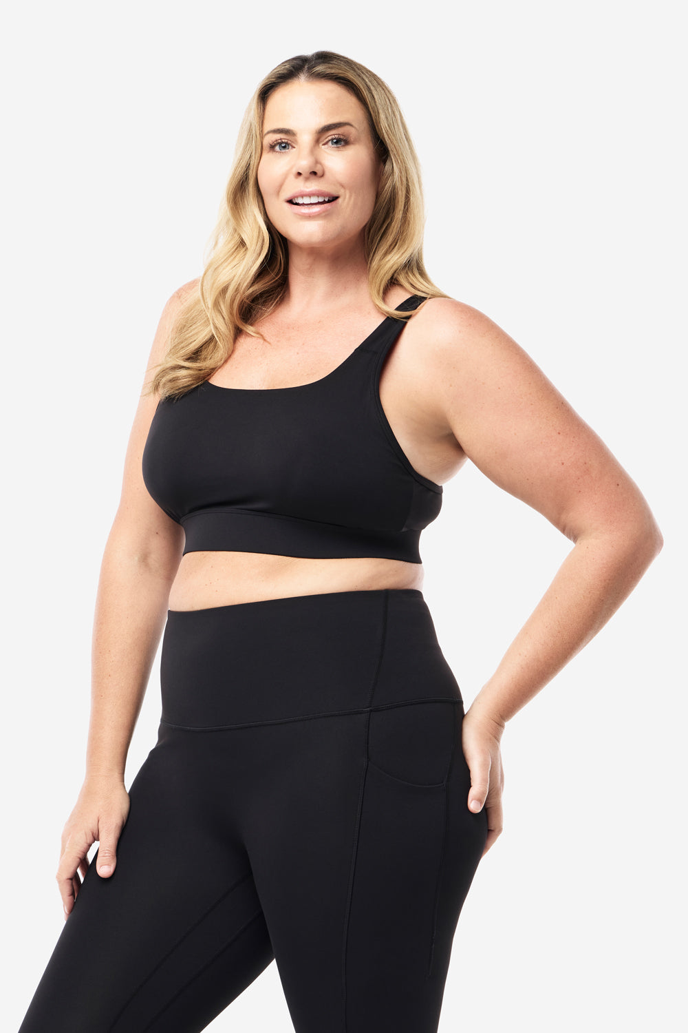 Adjustable Sports Bra for Women - High Impact Support, Breathable & Comfortable - Perfect for Running, Yoga & Gym Workouts - Black