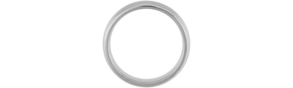 6mm Titanium Domed Polished Wedding Ring Band for Men - Size 10.5 - Comfort Fit, Durable & Hypoallergenic - Perfect for Weddings, Anniversaries & Everyday Wear