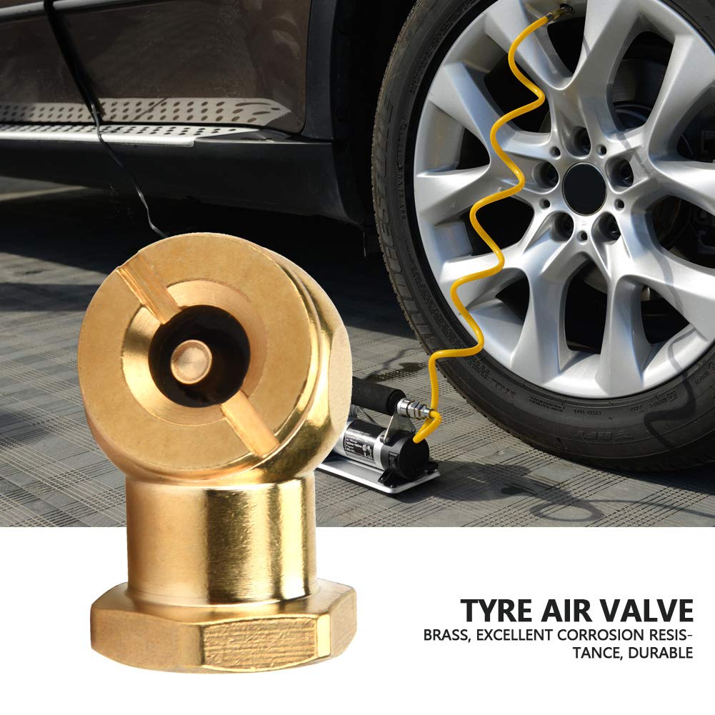14 Pack NoClipClip Copper Tire Air Valve Inflator - Heavy Duty Metal Air Chuck for Car, Motorcycle, Bike, Truck - Perfect for Quick Tire Inflation & Pressure Checks