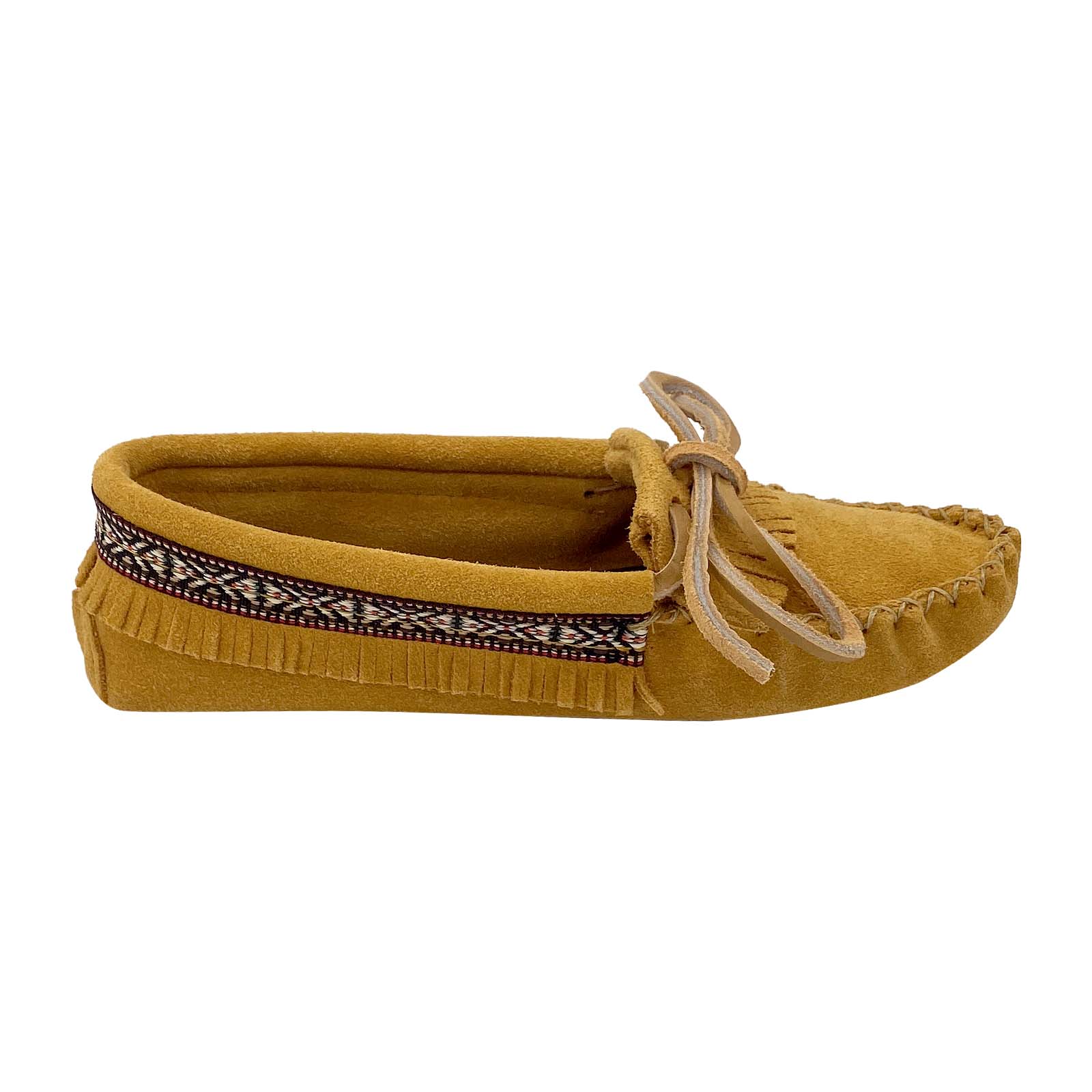 Women's Soft Sole Suede Moccasins with Fringe - Comfortable Slip-On Shoes for Home, Office & Casual Wear