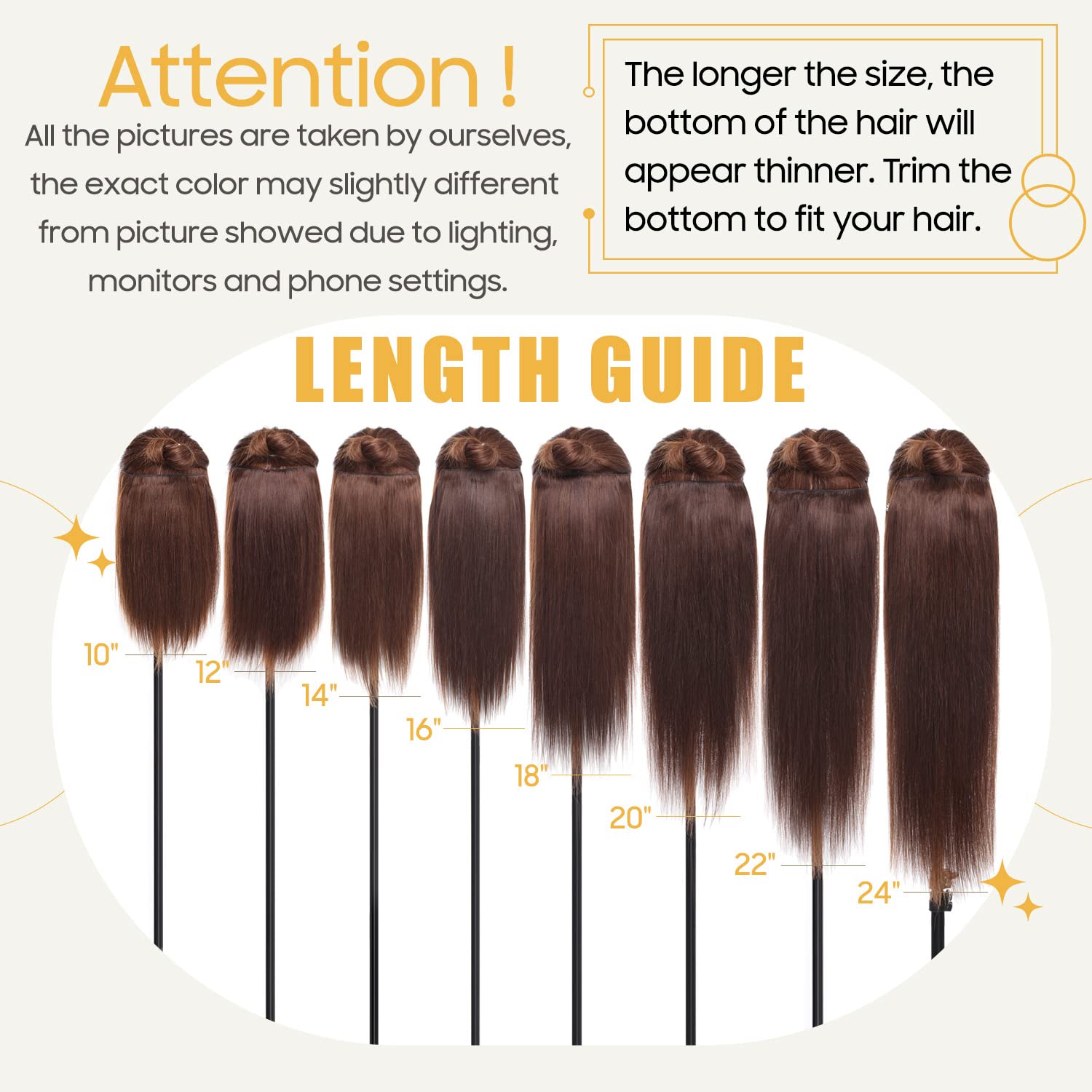 24 Inch Clip-In Human Hair Extensions - Remy Real Human Hair, Balayage Medium Brown & Dark Blonde, 8PCS 80g, Natural Straight for Women | Perfect for Volume, Length & Styling for Parties, Weddings & Daily Wear (#4P27)