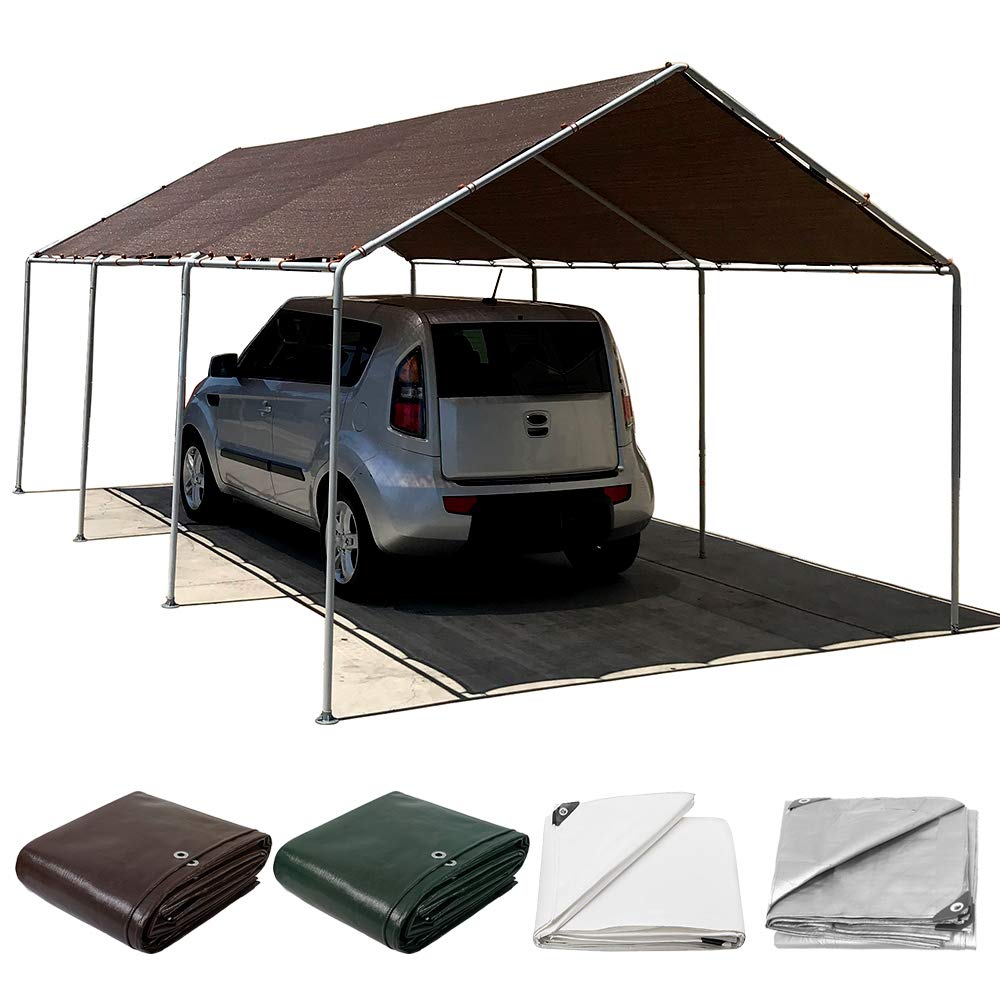16 Mil 30x30FT Heavy Duty Waterproof Tarp Cover - UV & Rip Resistant, Reinforced Edges - Multi-Purpose Tarpaulin for Boat, RV, Canopy, Camping Tent, Shelter - Perfect for Outdoor Adventures, Construction Sites & Emergency Protection
