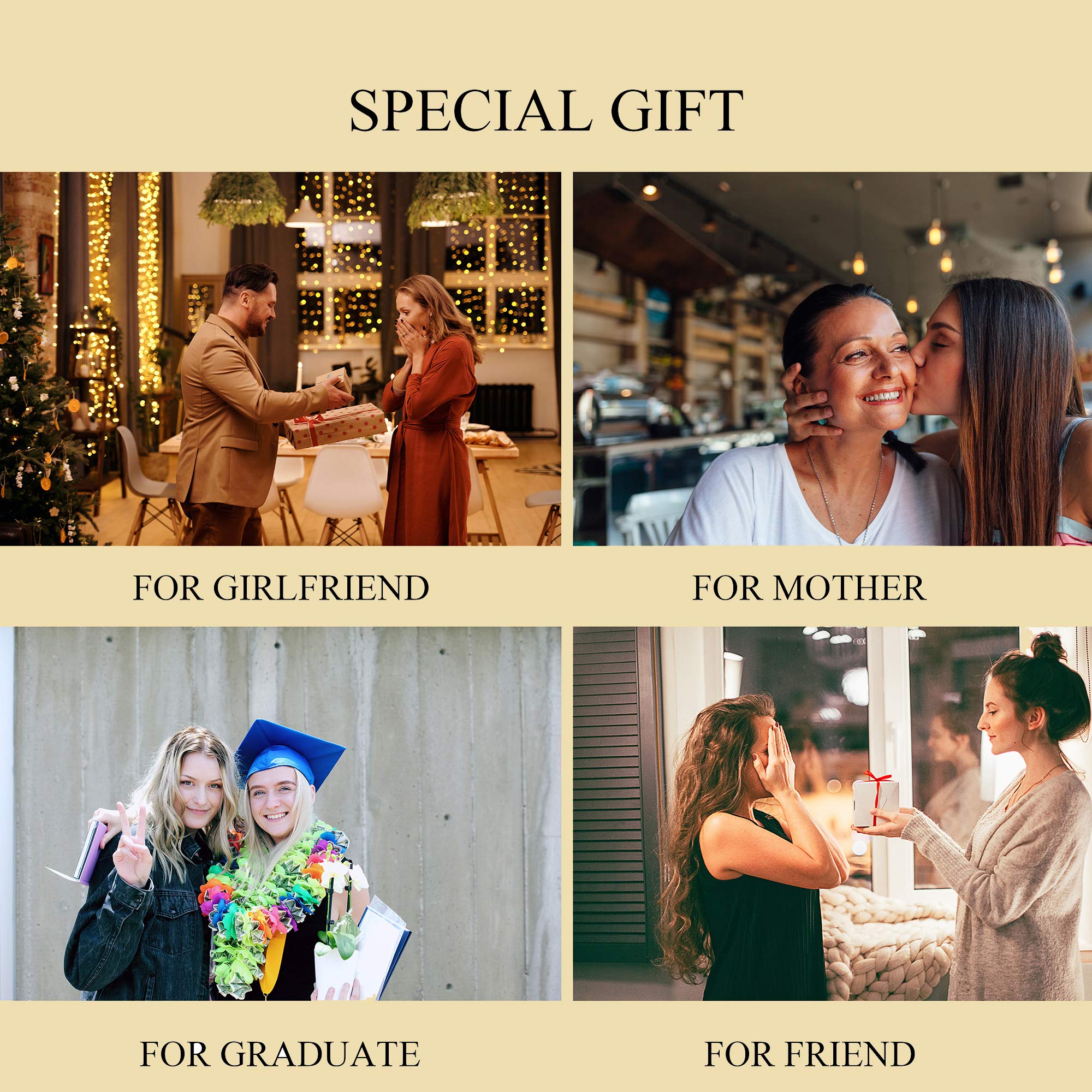 JoycuFF Friendship Gifts for Women - Unique BFF Jewelry Ring Trinket Dish, Perfect for Best Friend, Mother's Day, Birthday, Thanksgiving & Christmas - Ideal for Home Decor, Vanity Tray & Gift Giving