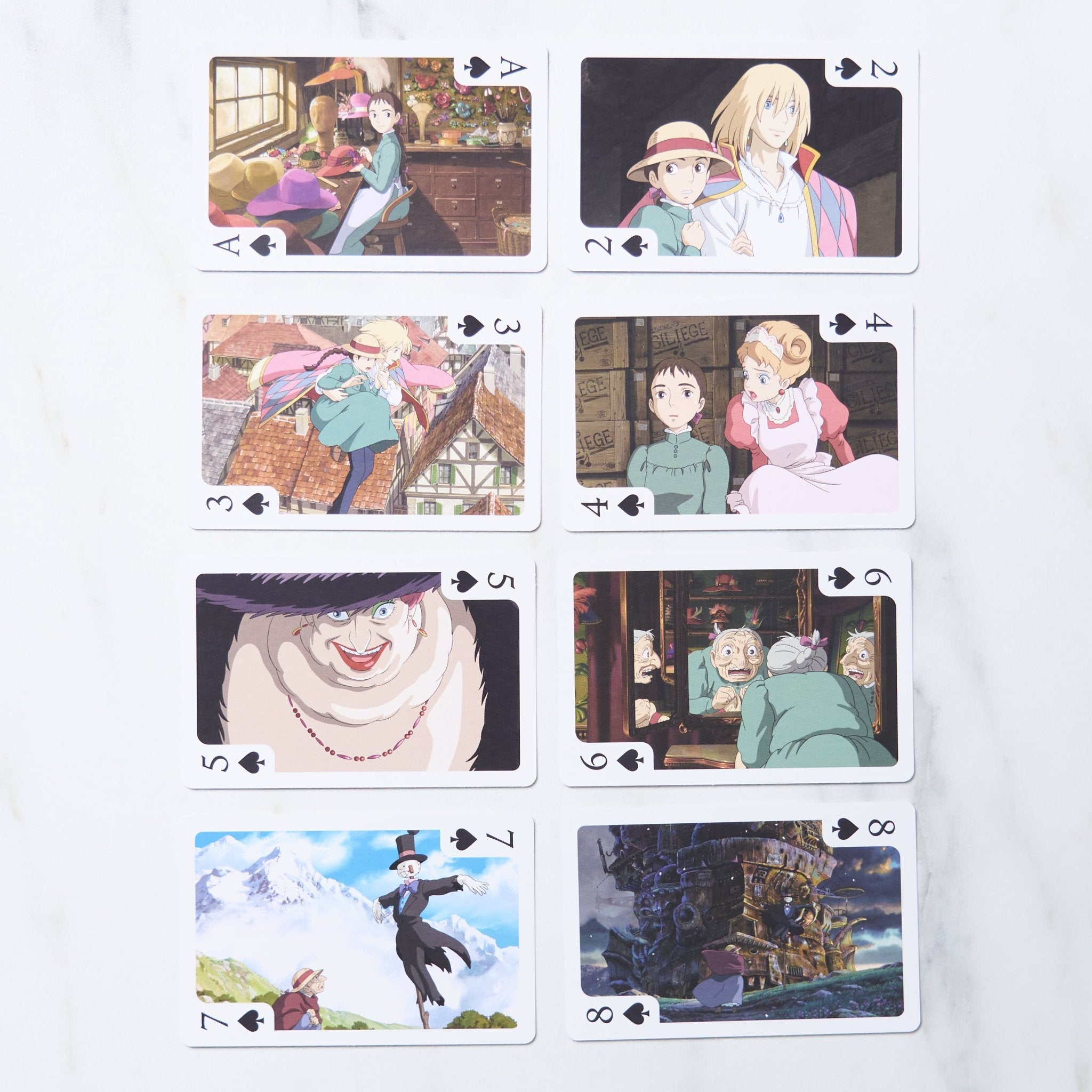 Studio Ghibli Playing Cards - Official Ensky Anime Card Deck with Spirited Away, My Neighbor Totoro & Howl's Moving Castle Characters - Perfect for Game Nights, Collecting & Gifts for Ghibli Fans