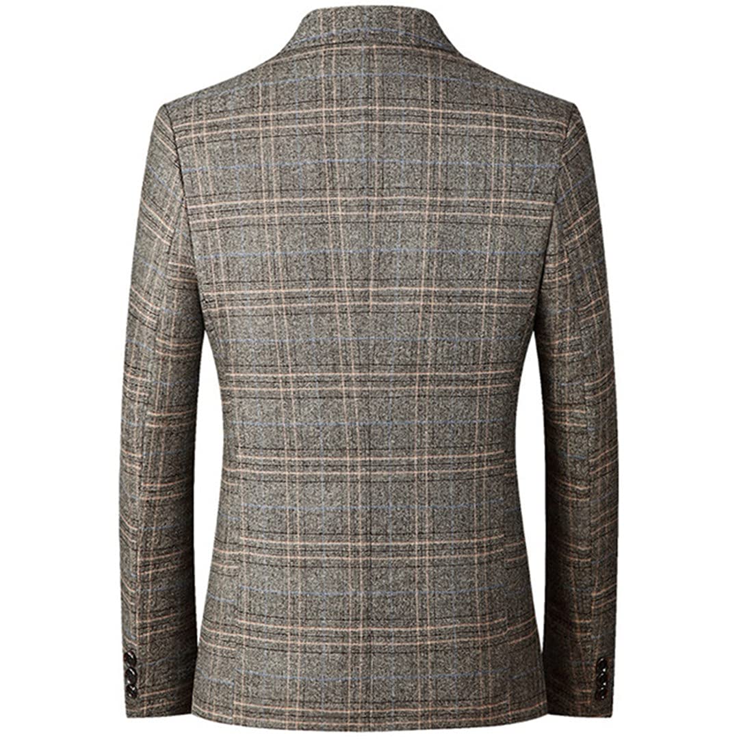 Men's Spring Plaid Blazer - Wedding & Business Casual Suit Jacket for Formal Occasions | Office Wear, Date Night & Special Events