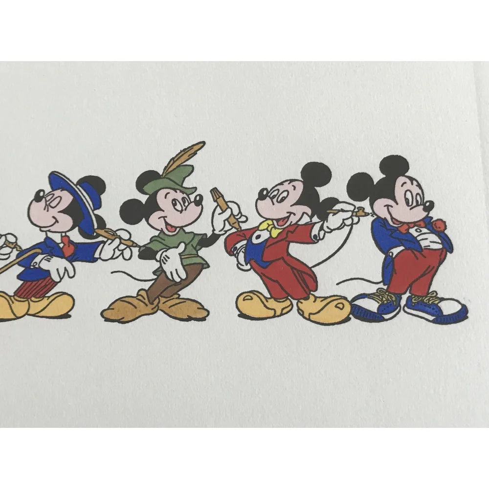 Authentic Mickey Mouse Framed 12x16 Etch Artwork by Sowa & Reiser - Limited Edition #/500 - Hand Painted Disney Collectible - Perfect for Home Decor, Disney Fan Gifts & Art Collections