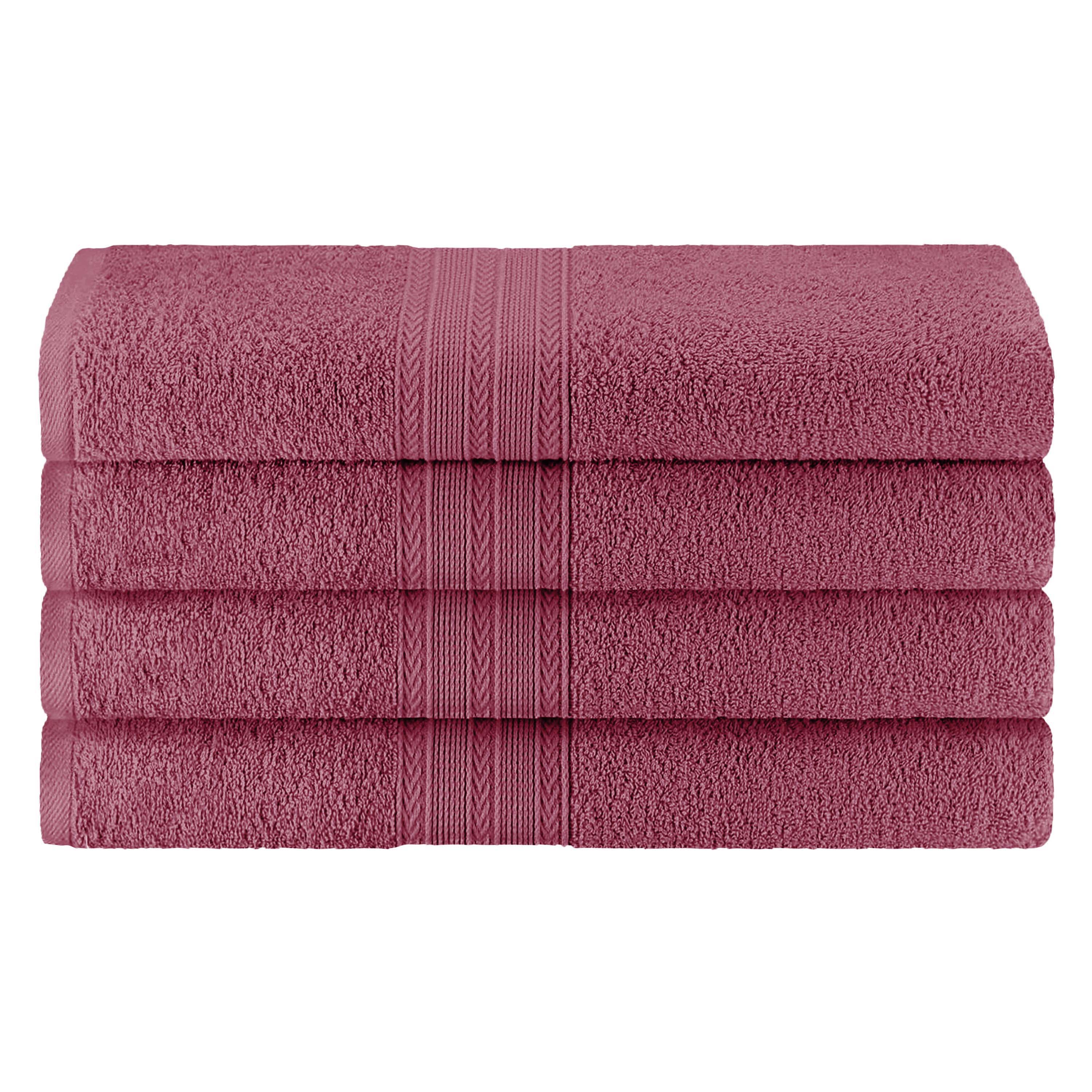 Premium 100% Cotton Eco-Friendly 4-Piece Bath Towel Set - Ultra Soft & Absorbent for Spa, Gym & Luxury Home Use
