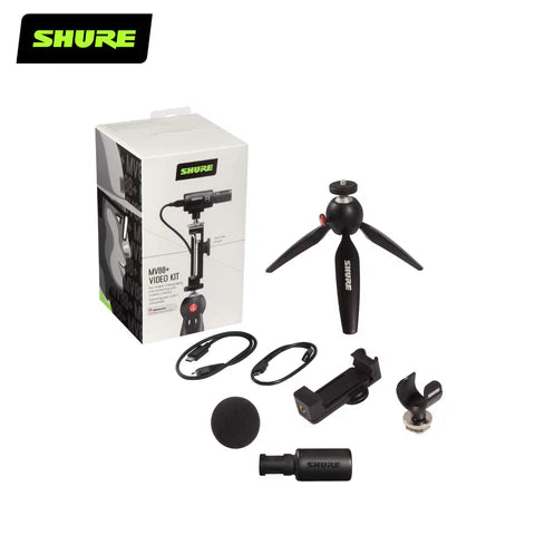 Shure MV88+ Digital Stereo USB Microphone for Podcasting, Recording & Streaming - High-Quality Condenser Mic for YouTube, Gaming & Music Production