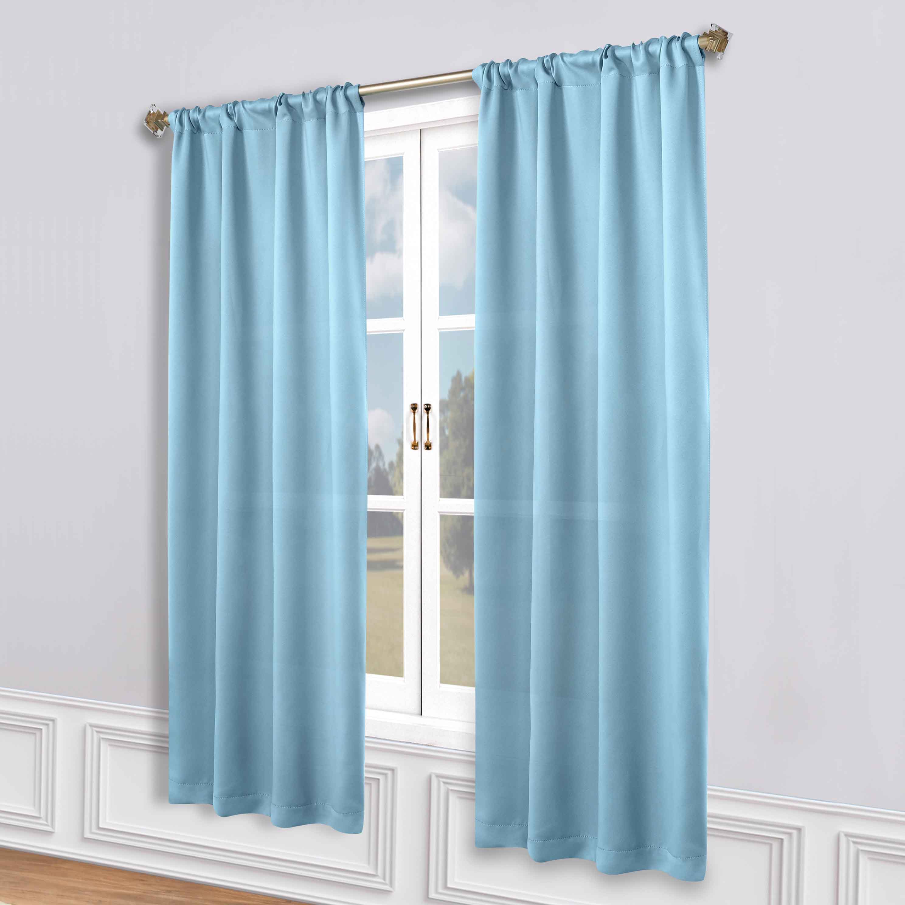 Machine Washable Blackout Curtains Set of 2 - Solid Color Room Darkening Window Treatments for Bedroom, Living Room & Nursery