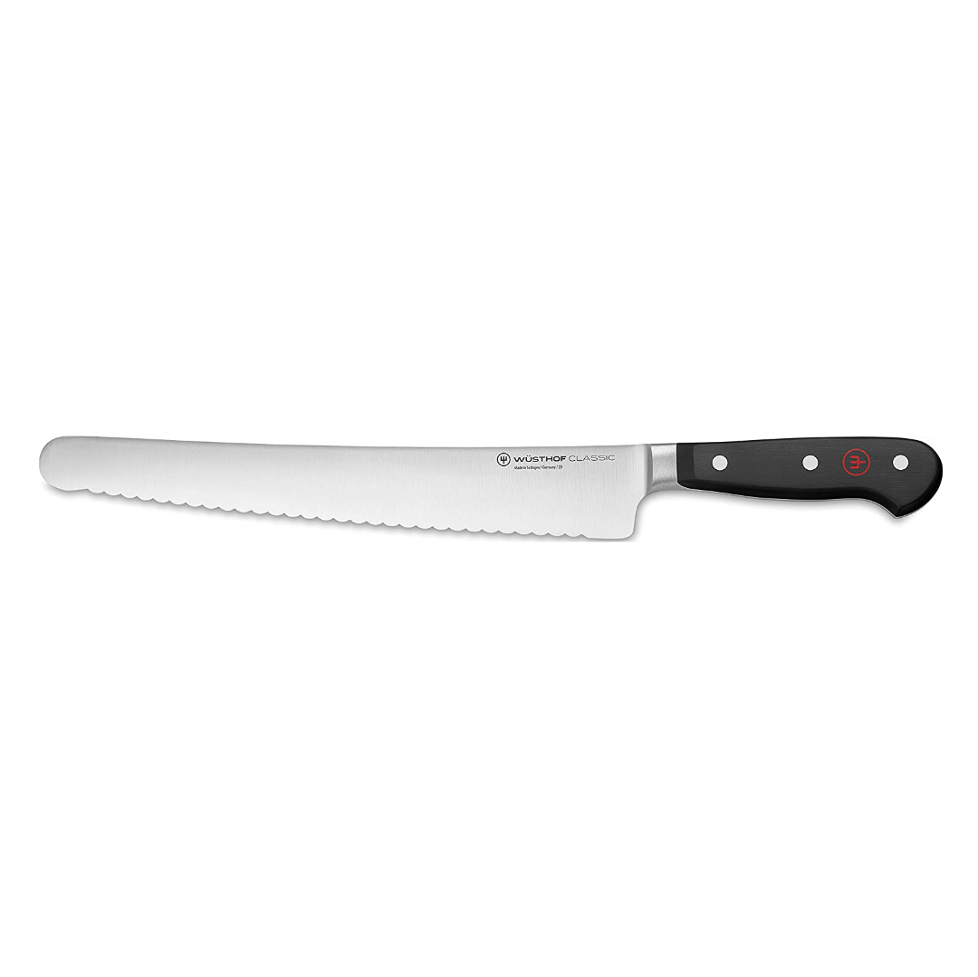 Wusthof Classic 10-Inch Super Slicer Knife - Premium German Stainless Steel Kitchen Knife for Slicing Meat, Bread, and Roasts - Perfect for Home Chefs and Professional Kitchens