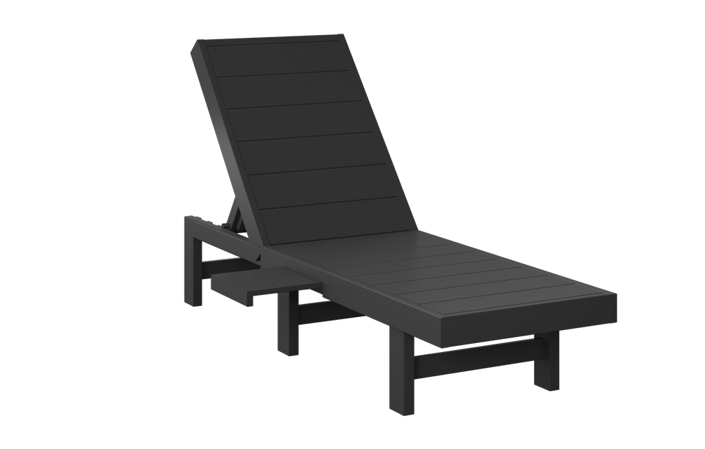 Modern Outdoor Chaise Lounge - Waterproof Wicker Patio Furniture with Adjustable Backrest for Poolside, Garden, and Backyard Relaxation
