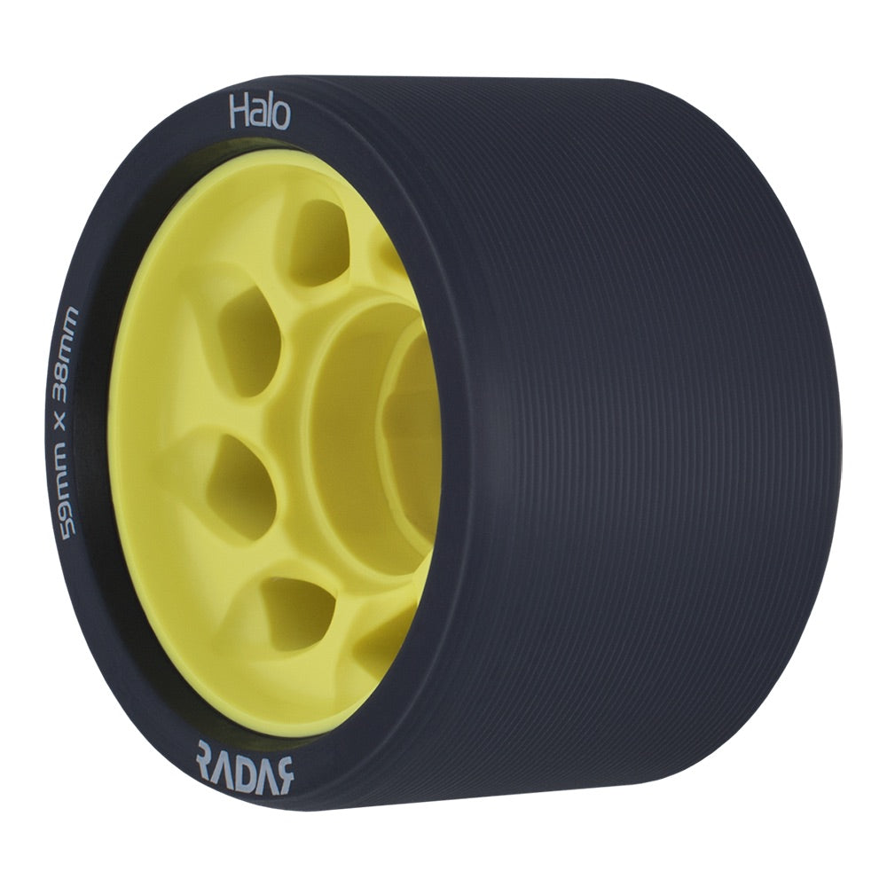 Radar Halo 59mm Quad Wheels 4 Pack - High Performance Skateboard Wheels for Smooth Riding & Tricks - Perfect for Skateboarding, Longboarding & Roller Derby