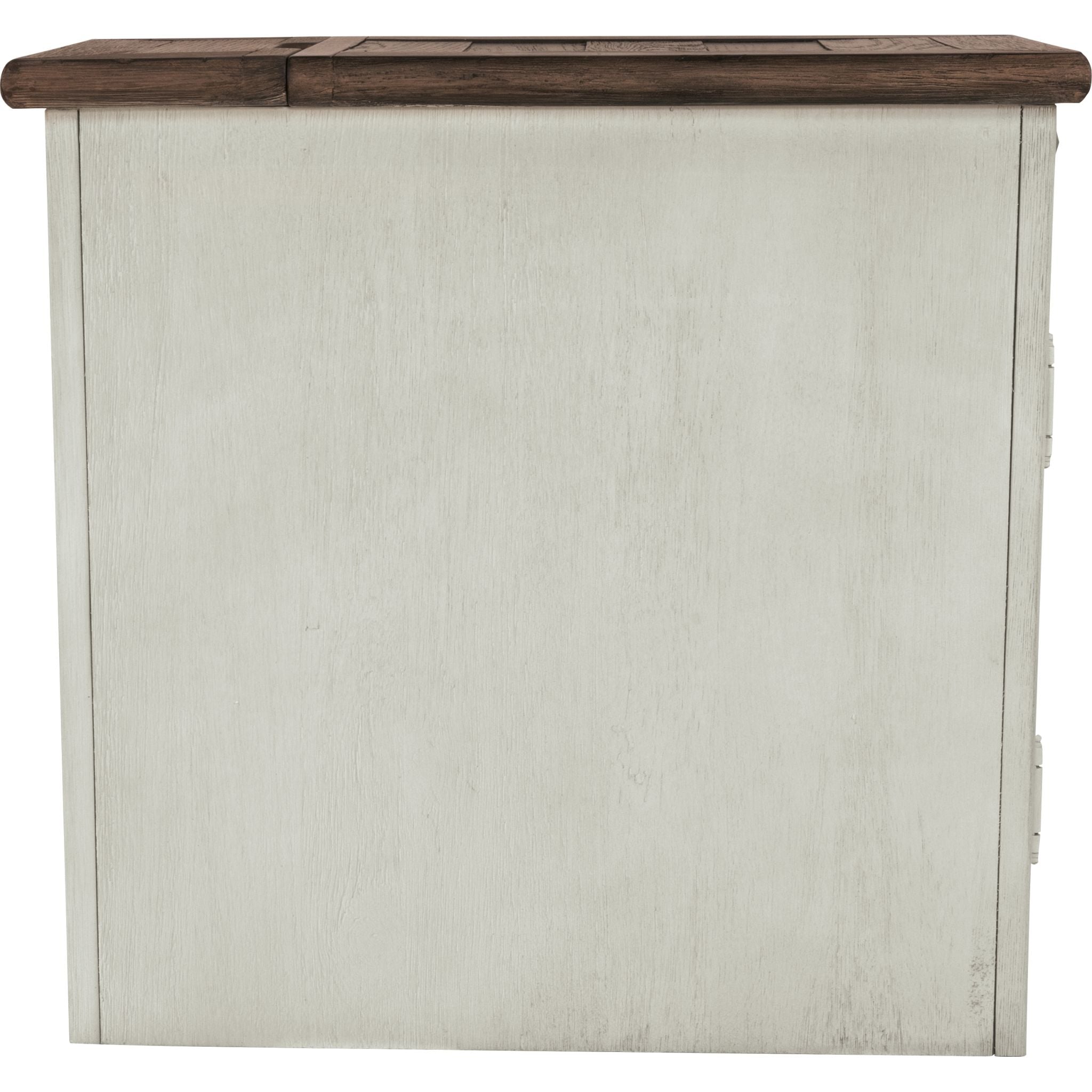 Bolanburg Chairside End Table - Two-Tone Finish for Living Room, Bedroom & Office - Stylish Side Table with Storage Shelf
