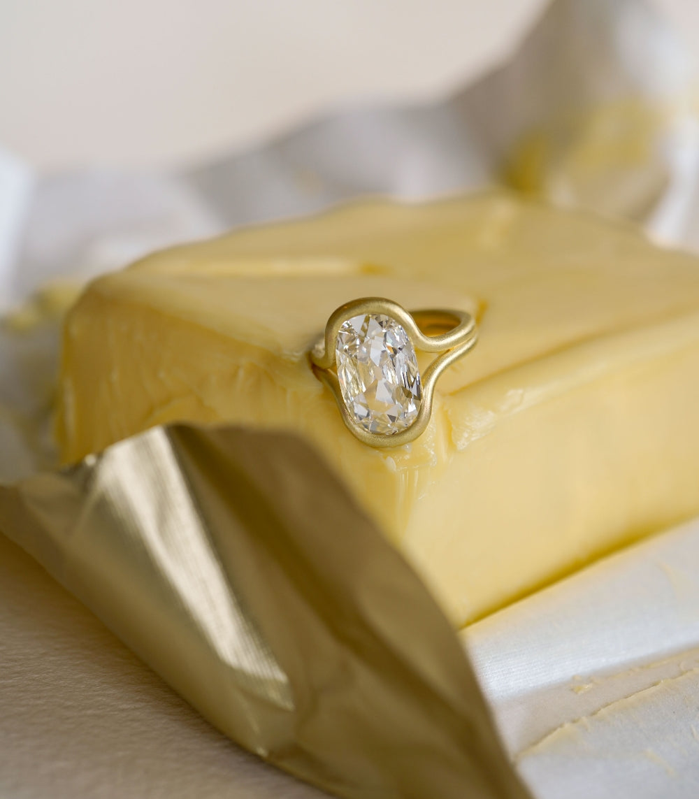Lab Grown Diamond Engagement Ring - Onda Flat Cushion Cut for Women | Perfect Proposal, Wedding, Anniversary & Everyday Luxury Jewelry Gift