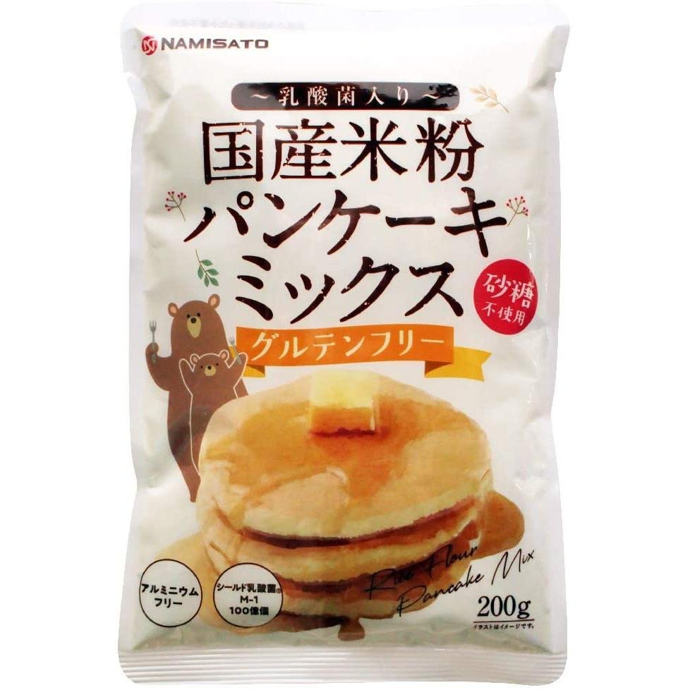 Sugar-Free Gluten-Free Rice Flour Pancake Mix by Namisato - 200g | Perfect for Keto, Paleo & Vegan Diets - Breakfast & Dessert Recipes
