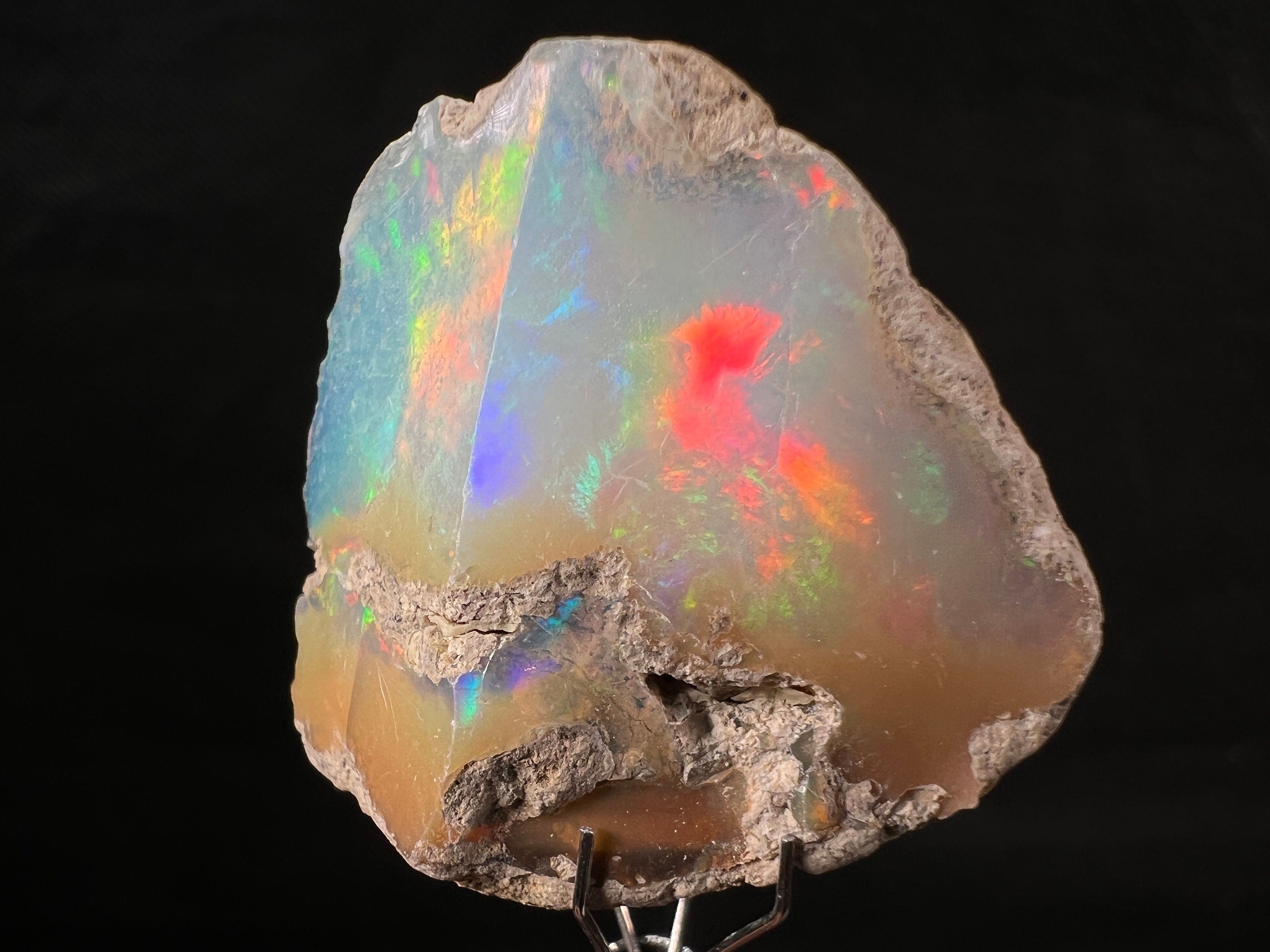 Premium 4A XL Welo Opal Raw Crystal - Natural Cutting Grade Opal, October Birthstone (50021) for Jewelry Making, Healing & Spiritual Gifts