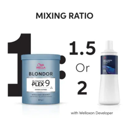 BlondorPlex Multi Blonde Hair Lightener Powder 400g - Professional Salon Lightening Powder for Blonde Highlights & Balayage - Perfect for At-Home Hair Coloring & Salon Use