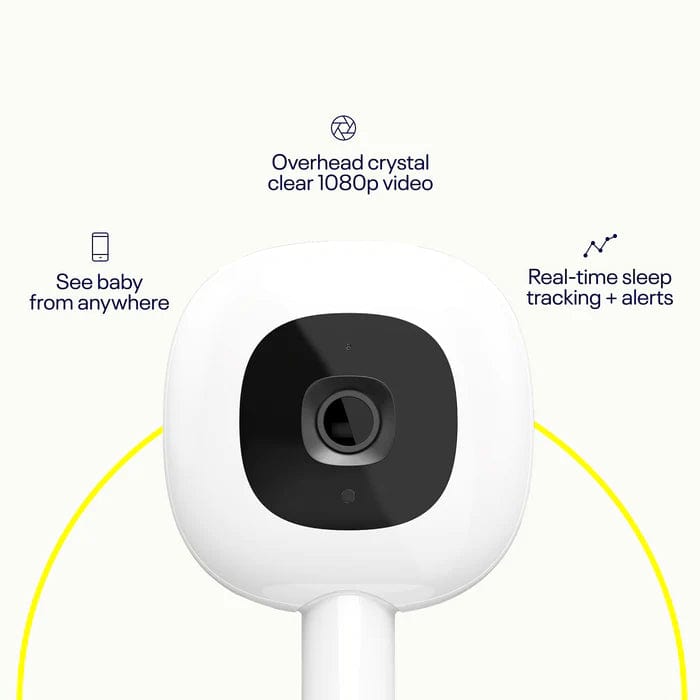 Nanit Pro Smart Baby Monitor with Wall Mount - HD Video, Night Vision & Sleep Tracking for Newborns & Toddlers - Perfect for Nursery, Bedroom & Travel Use