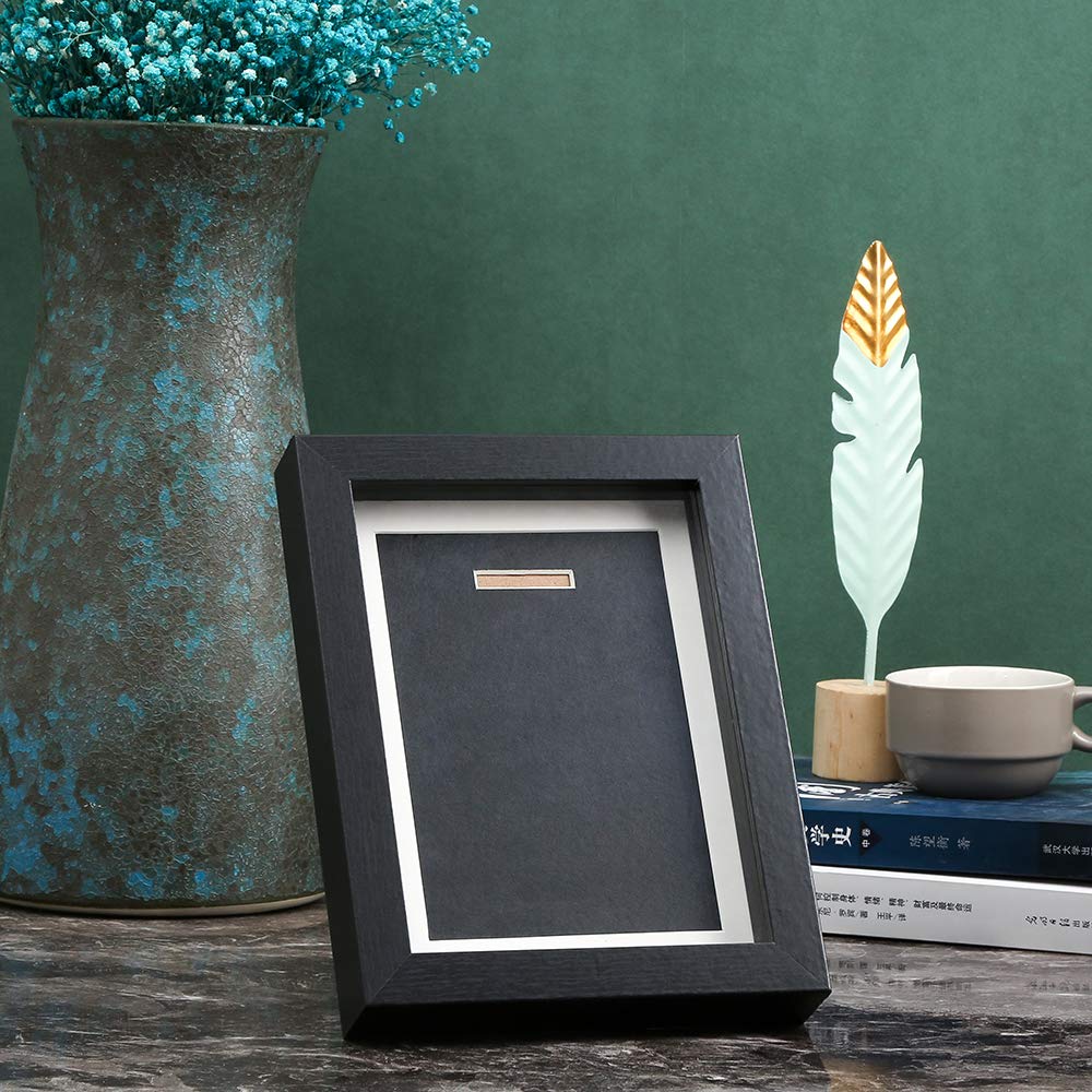 Single Medal Display Shadow Box - 6x8 Black Sports Award Case for Running, Marathon, Soccer, Football & Gymnastics | Perfect for Race Winners & Athletes to Showcase Achievements at Home or Office