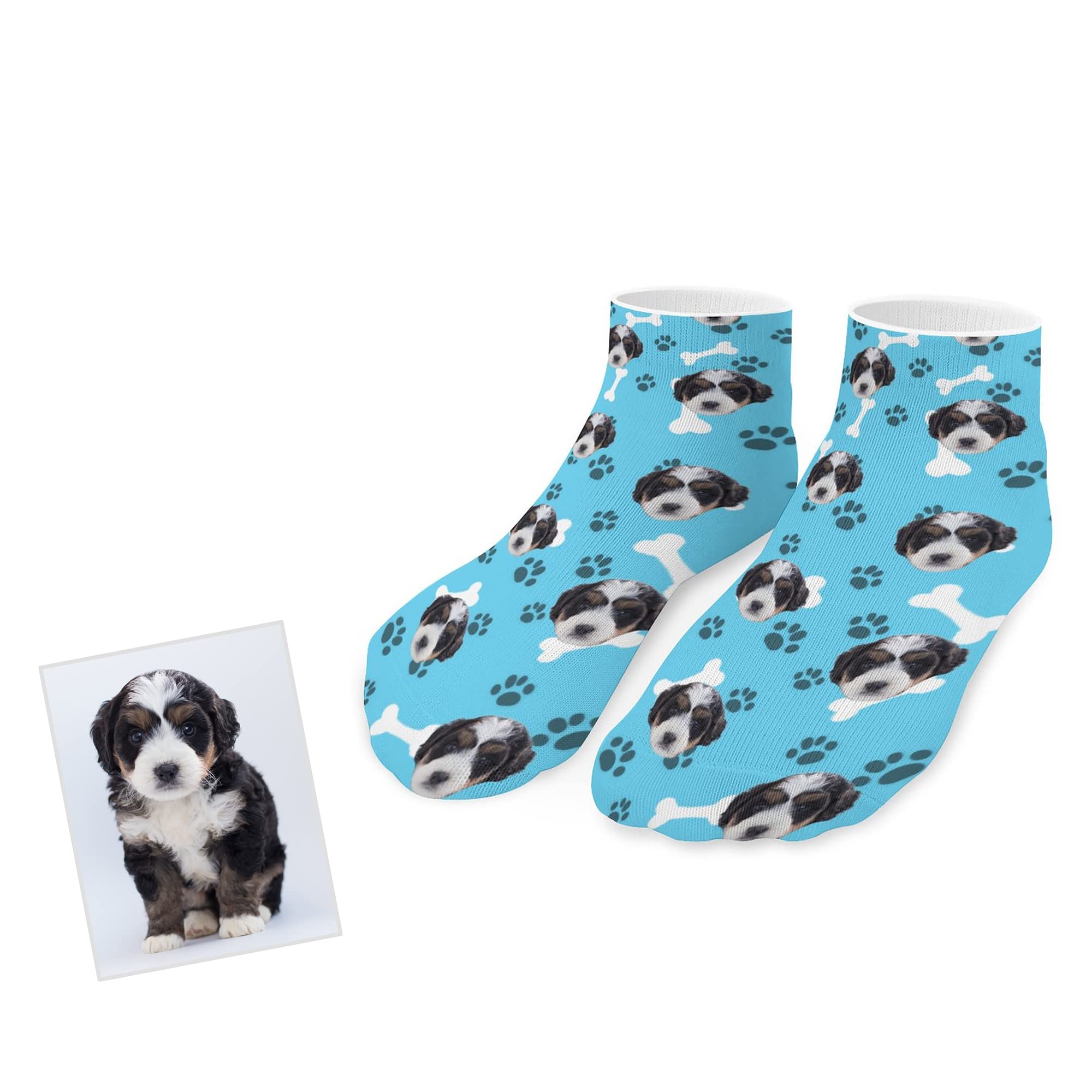 Custom Photo Face Socks - Personalized Funny Crew Socks for Men & Women - Unique Christmas Gift Idea - Perfect for Holidays, Parties & Couple Gifts