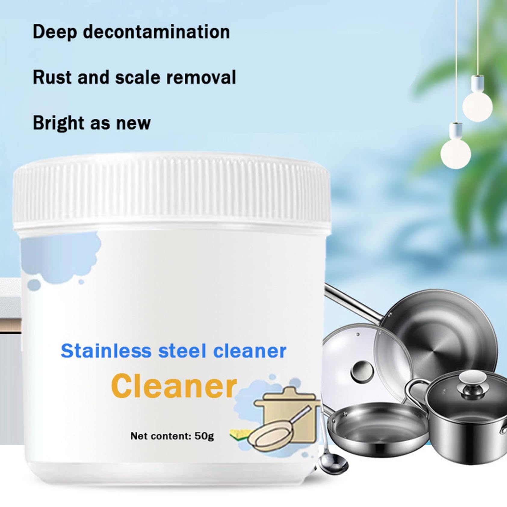 Generico Anti-Rust Foam Kitchen Dust Cleaner - 2024 Powerful All-Purpose Powder Cleaner for Kitchen, Bathroom, and Appliances (50 Grams) - Ideal for Stain Removal and Surface Protection