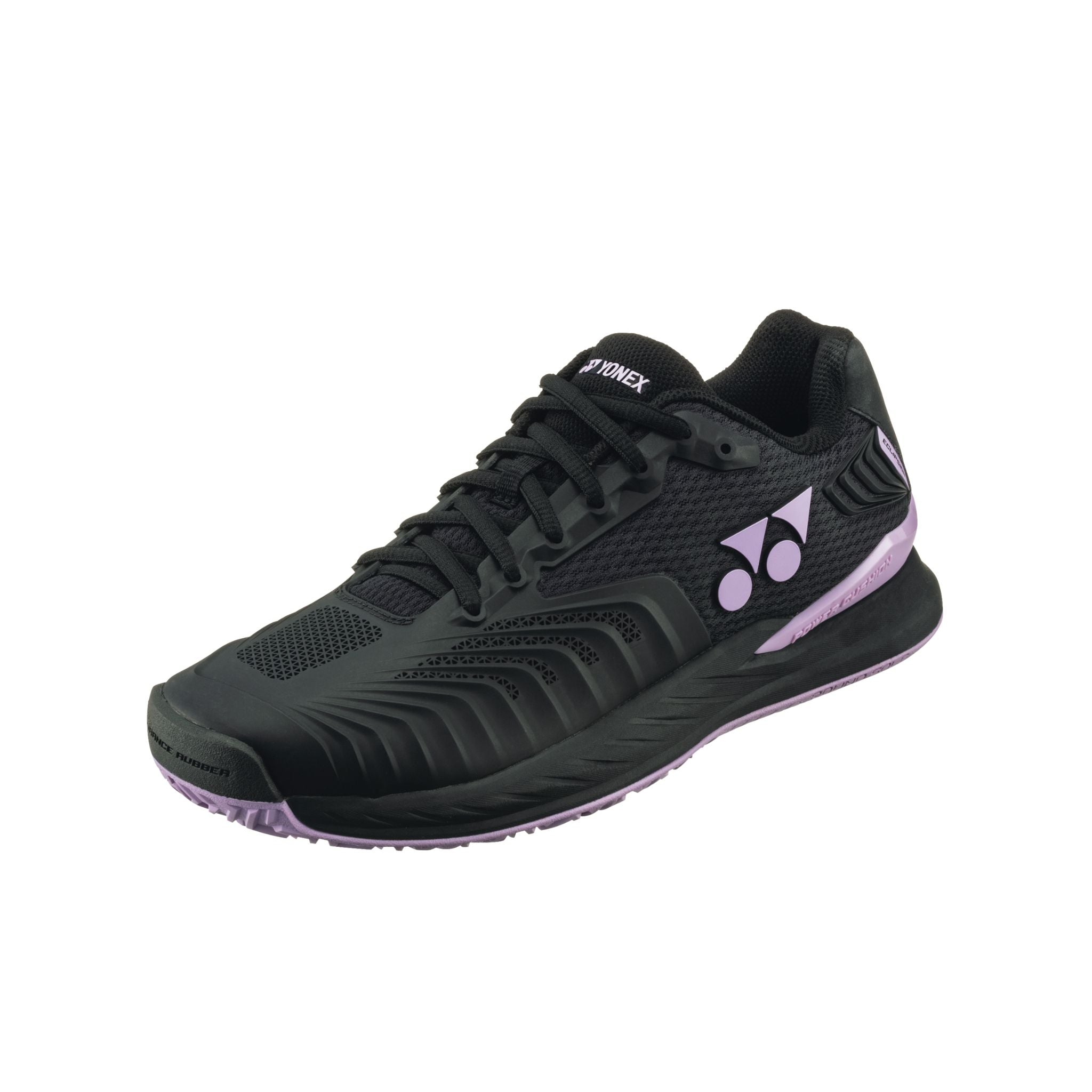 Yonex Power Cushion Eclipsion 4 Men's Tennis Shoes - All Court Performance, Black & Purple - Perfect for Competitive Play & Training
