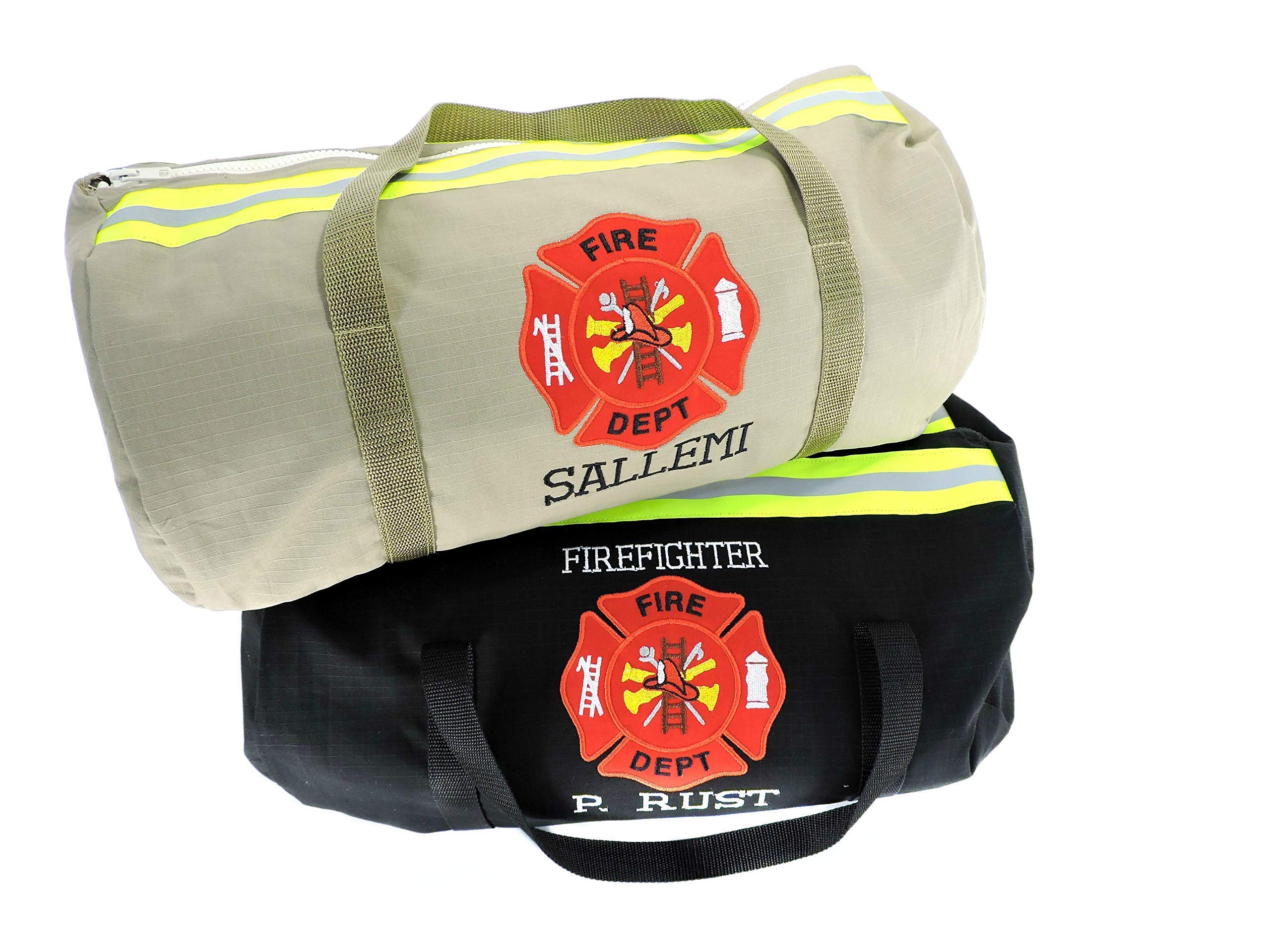 Personalized Firefighter Duffle Bag - Large Overnight Gym Bag for Travel, Workouts & First Responders | Durable Carry-On with Name Customization