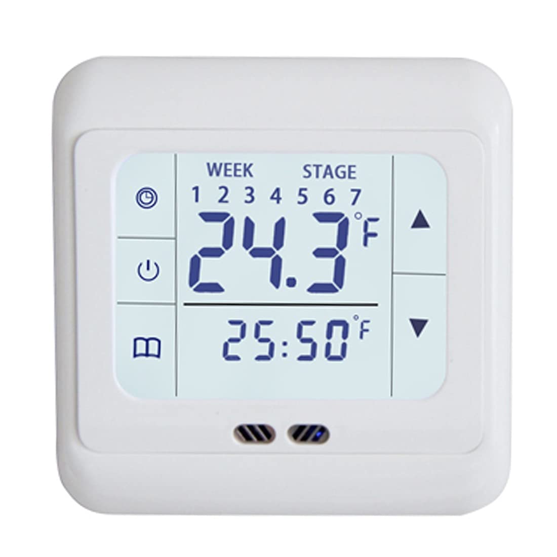 YFQHDD Smart Touch Screen Electric Floor Heating Thermostat - WiFi Programmable Temperature Controller for Home, Office & Basement - Energy Efficient & Easy Installation