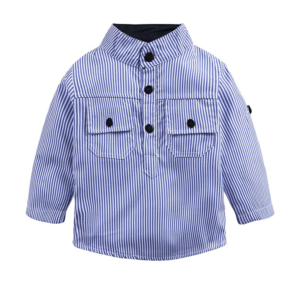 2-Piece Baby Boys Clothes Set - Long Sleeve Shirt & Jeans Outfit for Toddlers | Gentleman Style Suits for Boys | Perfect for Parties, Photos & Special Occasions