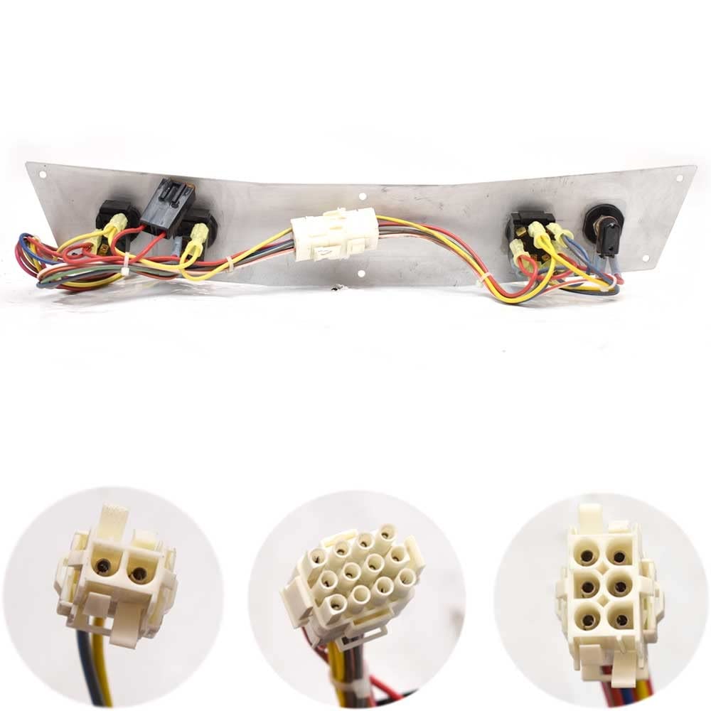Four Winns Boat Switch Panel 025-4803 | RS Aluminum Marine Dash Panel in Black, Gray & Blue | Perfect for Boat Control Systems & Marine Electronics Installation