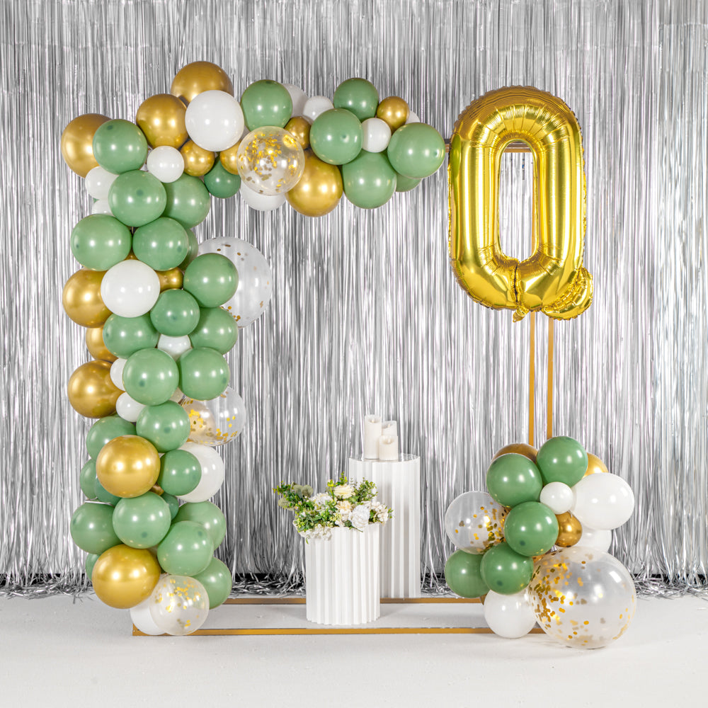 Balloonify Green, White & Gold Balloon Arch Garland Kit - 119 Pieces Party Decorations for Weddings, Birthdays & Baby Showers