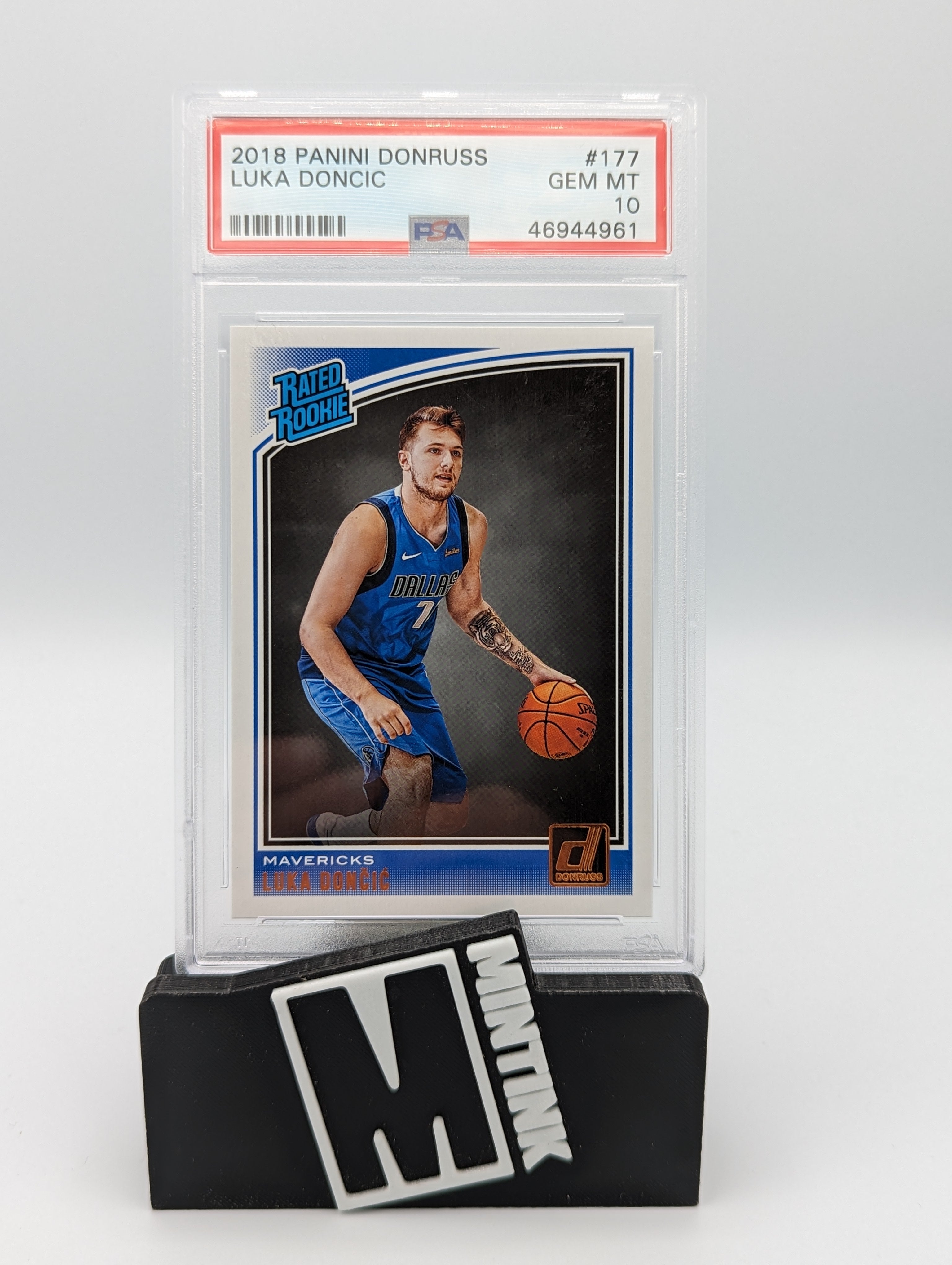 2018 Panini Donruss PSA 10 Luka Doncic Rated Rookie #177 Basketball Card - Mint Condition Collectible for NBA Fans & Sports Memorabilia Enthusiasts - Perfect for Display, Investment, and Trading