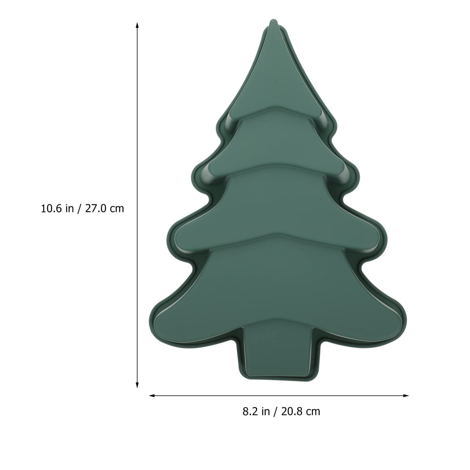 DOITOOL Christmas Tree Cake Pan - Non-Stick Silicone Baking Mold for Holiday Parties, Green Chocolate Cake Molds | Perfect for Christmas Desserts, Cupcakes & Holiday Baking