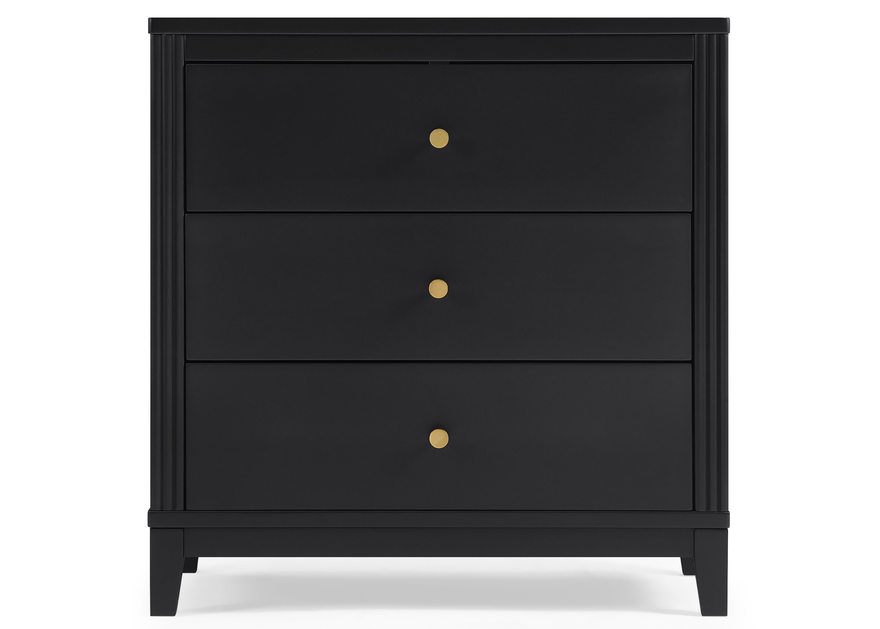 Eloise 3 Drawer Dresser with Changing Top & Interlocking Drawers - Nursery Storage Solution for Baby Clothes, Diapers & Essentials | Modern Baby Changing Table & Dresser Combo for Nursery Organization