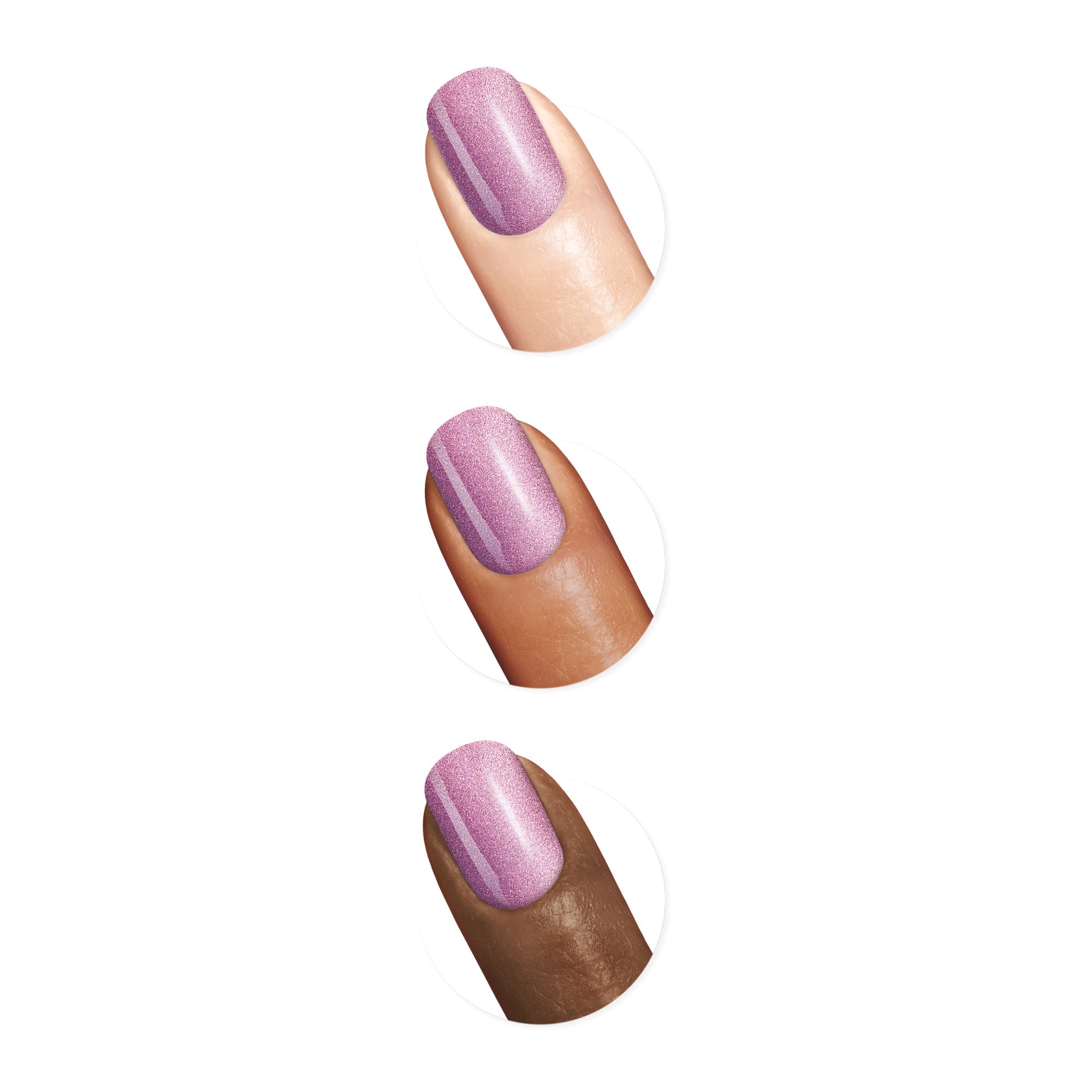 Sally Hansen Miracle Gel Nail Polish - Metro Midnight Purple, Long Lasting Gel-Like Formula, No UV Lamp Needed, Chip Resistant, Salon-Quality Finish | Perfect for Everyday Wear, Special Occasions & DIY Manicures