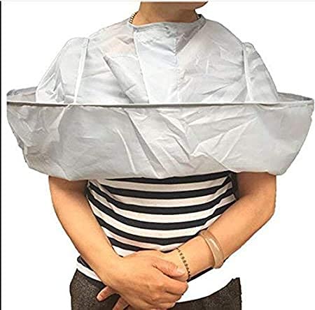 Professional Hair Cutting Cape Apron - Waterproof Barber Cloak with Hair Catcher for Salon & Home Use - Stylist & Barber Essentials (Gray, 1 Piece) - Perfect for Haircuts, Trims & Styling Sessions