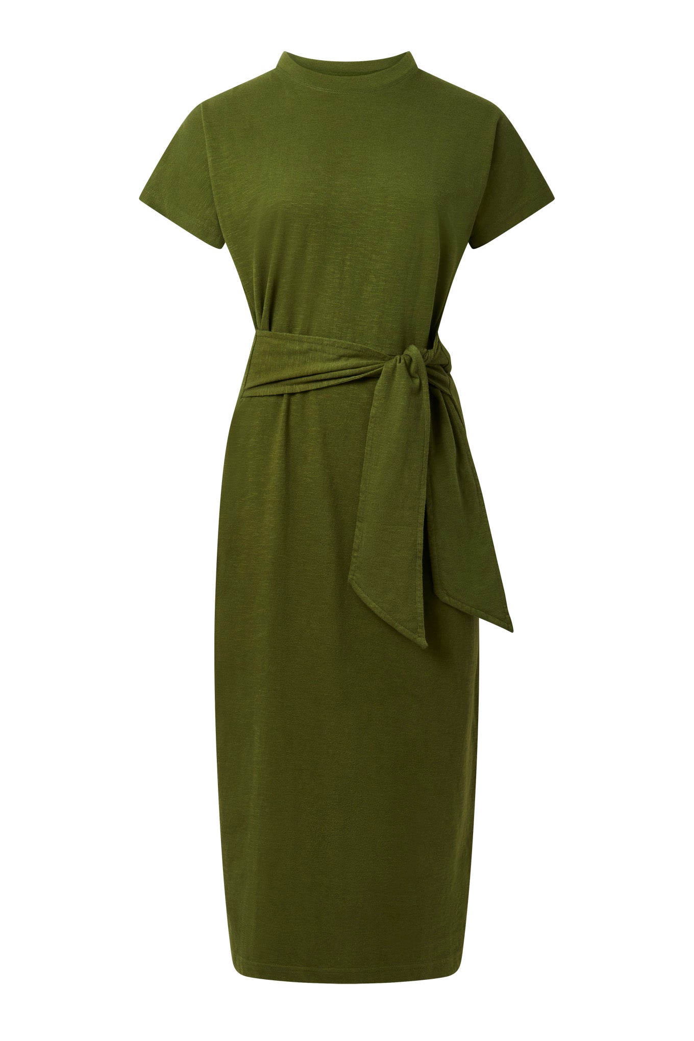 Fonda Women's Organic Cotton Dress - Eco-Friendly Green Summer Dress for Casual Outings & Beach Vacations