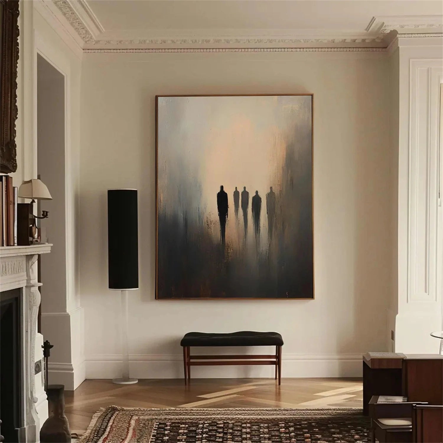 Abstract Painting #AB 270 - Modern Wall Art for Living Room, Bedroom & Office Decor | Large Canvas Artwork for Home & Commercial Spaces